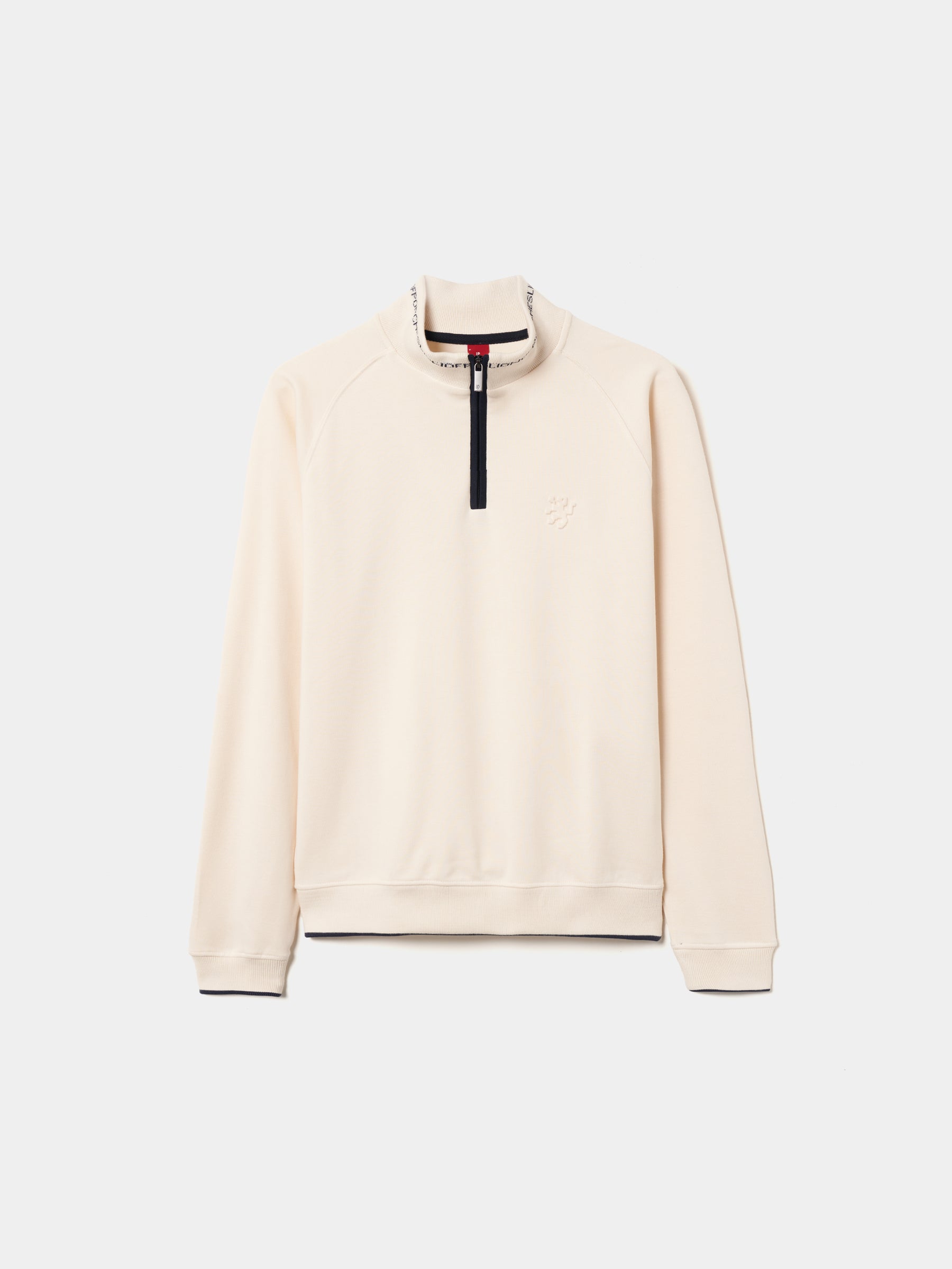 Sweater gola alta com fecho