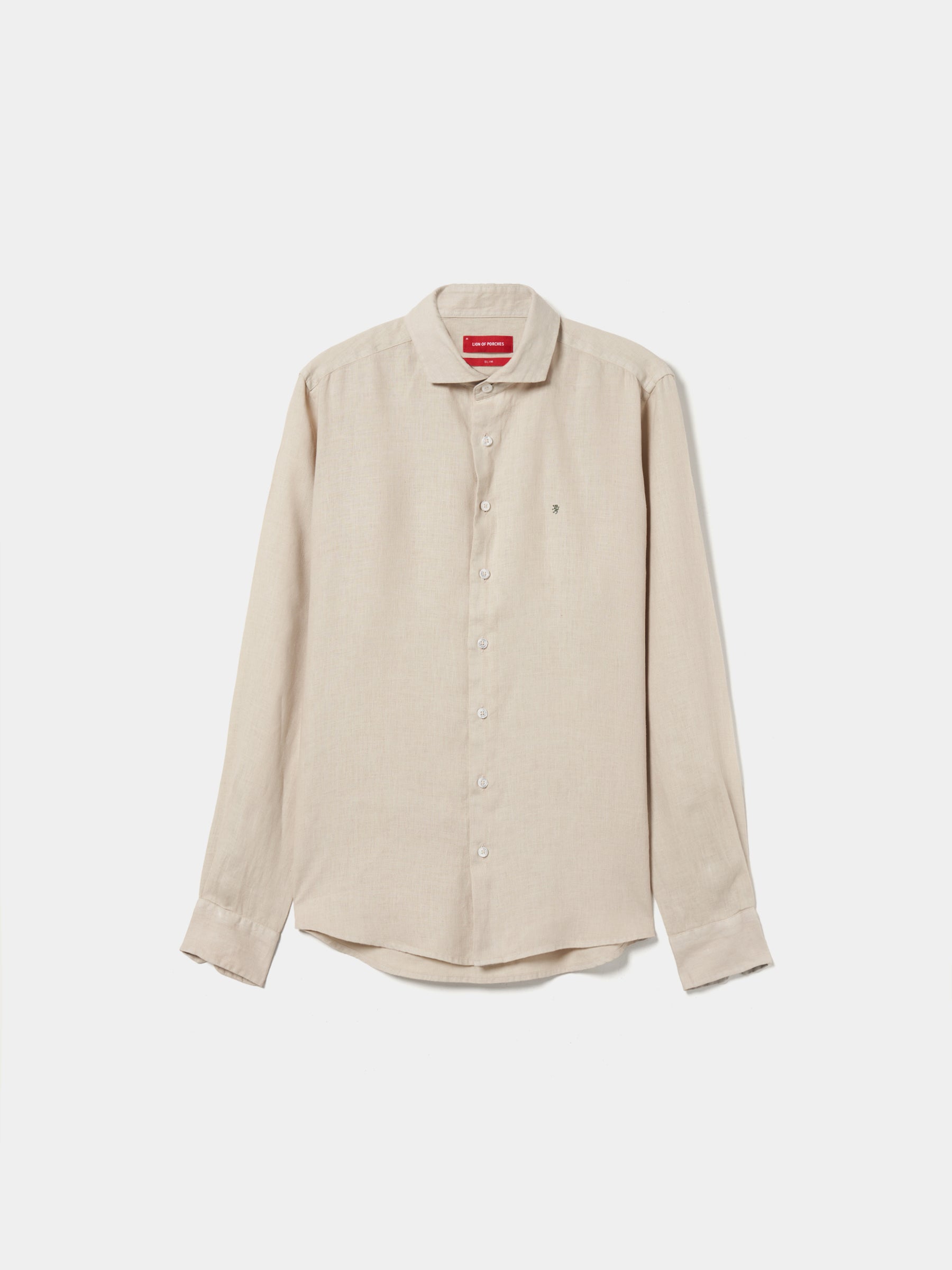 Camisa de linho slim fi
