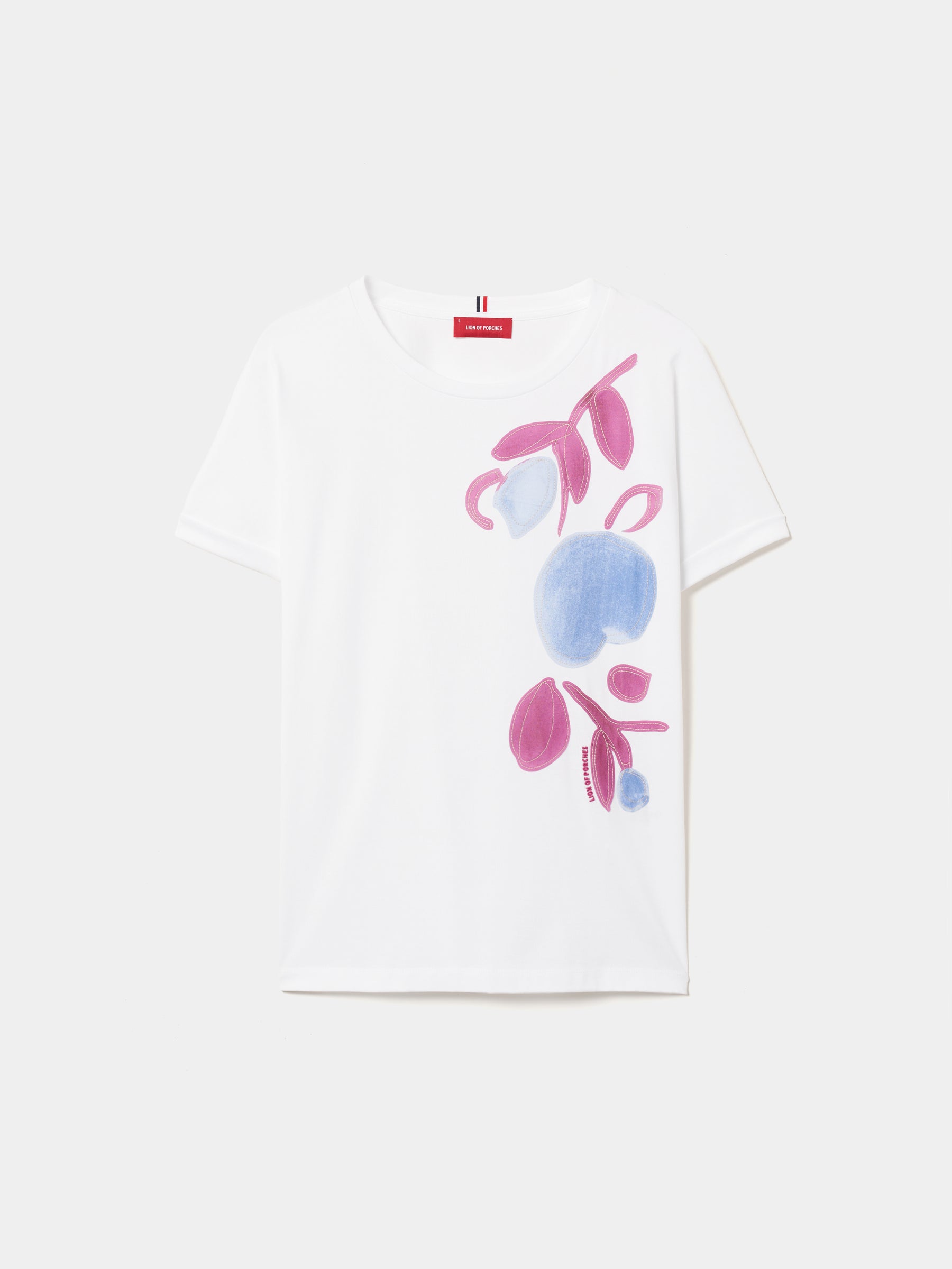 T-shirt de algodão estampada