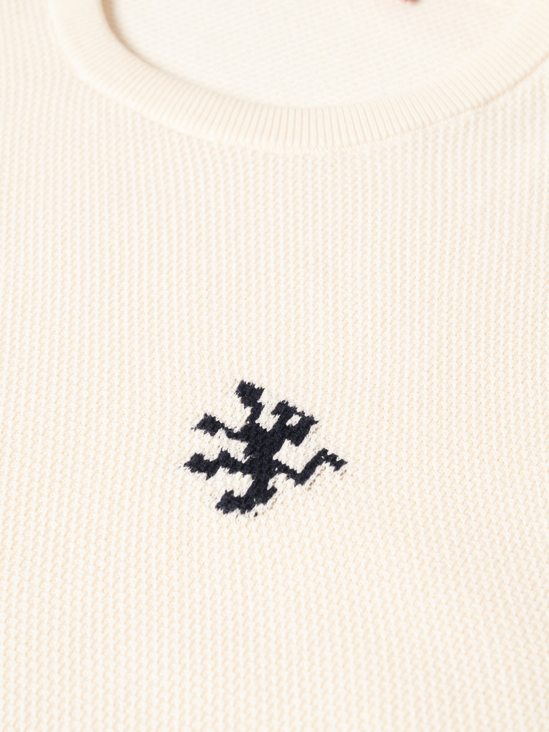 Camisola malha estruturada com riscas