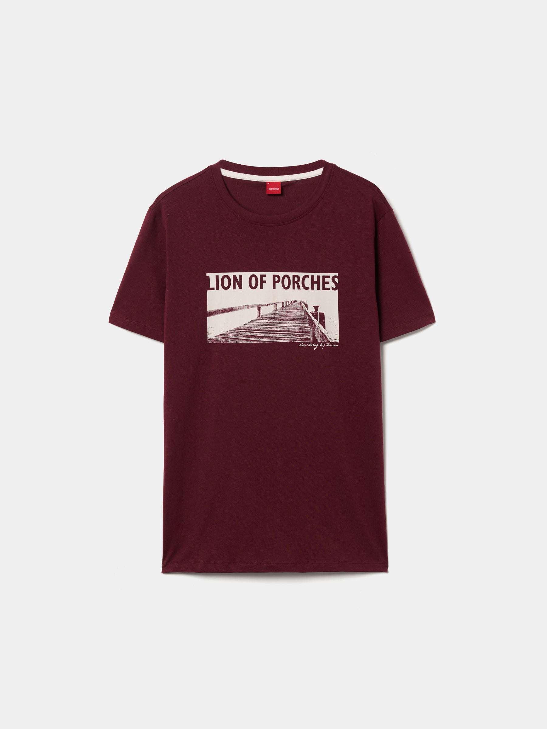 T-shirt de algodão com estampado