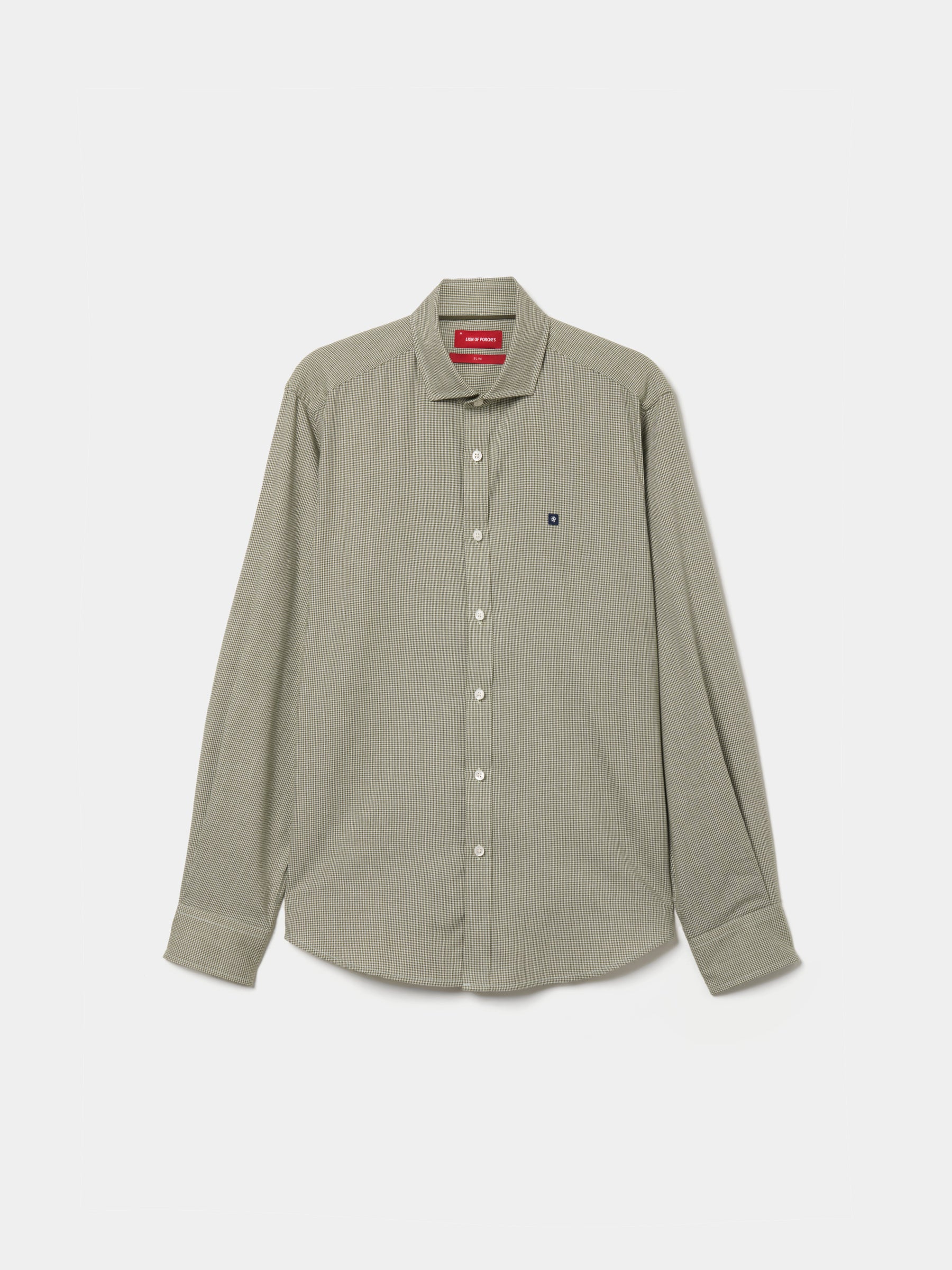 Camisa slim fit micropadrão