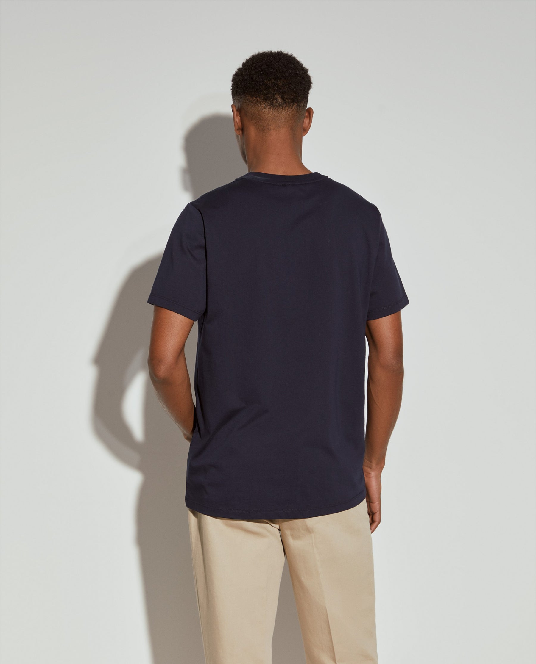 T-shirt básica de algodão