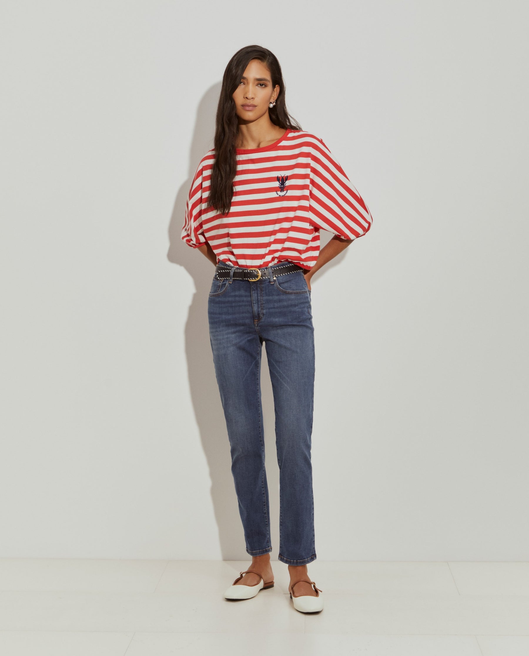 Calças denim regular fit