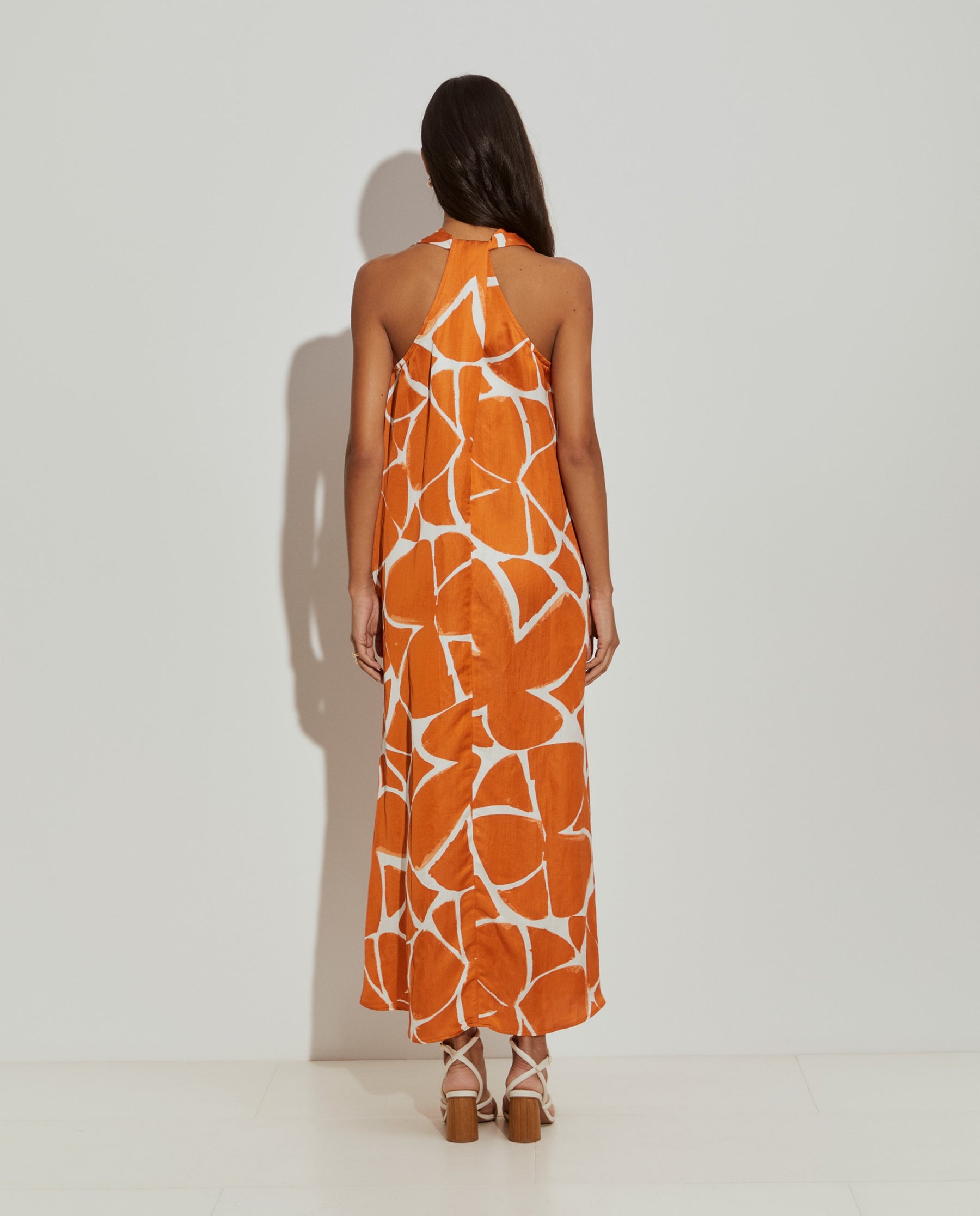Vestido comprido estampado