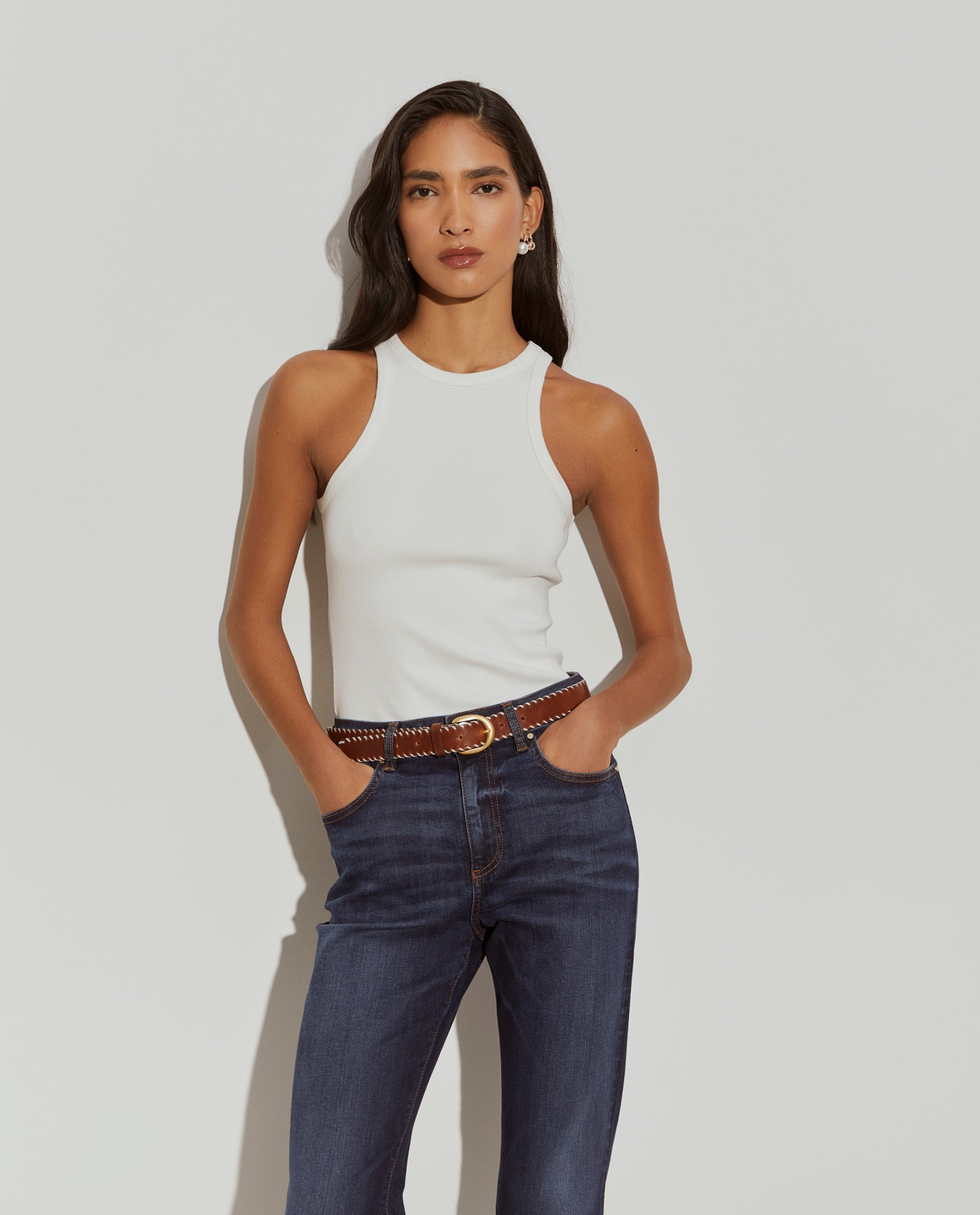 Calças denim regular fit