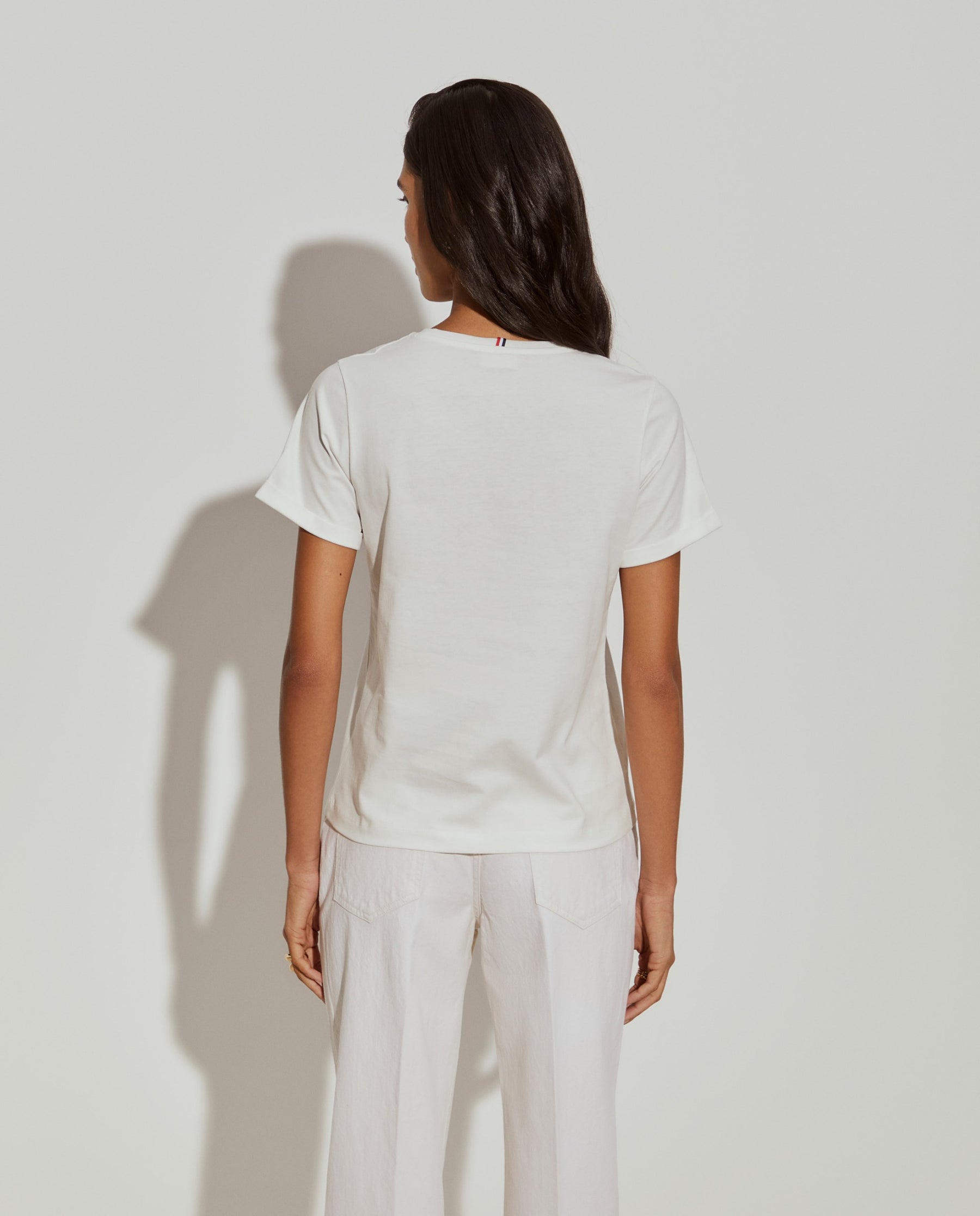 T-shirt de algodão com estampado