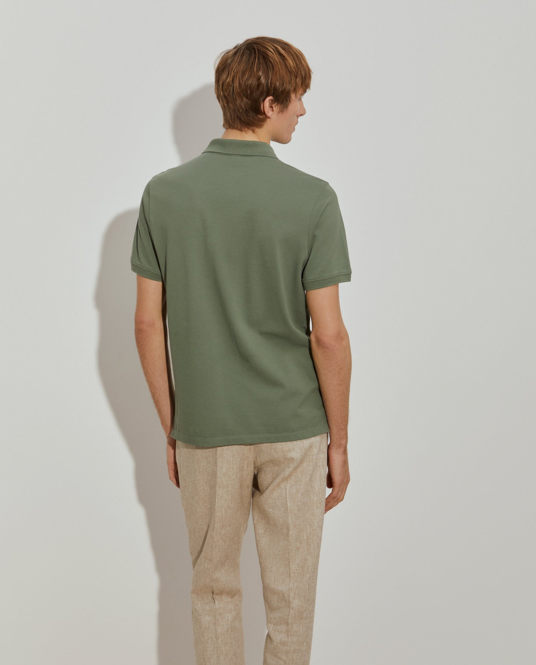 Polo piqué regular fit de algodão