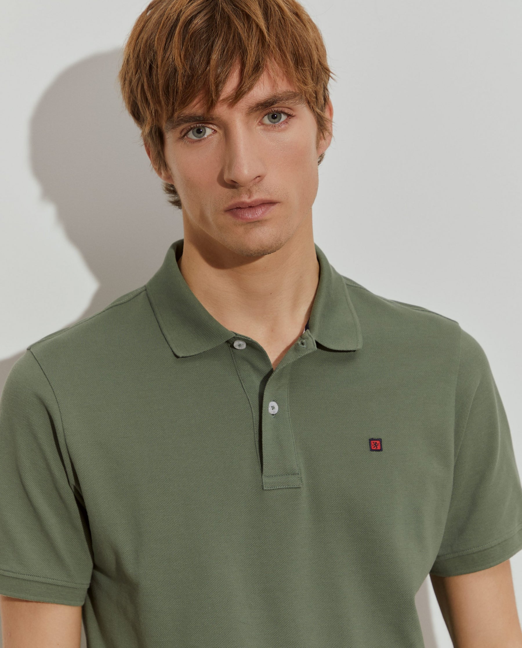 Polo piqué regular fit de algodão