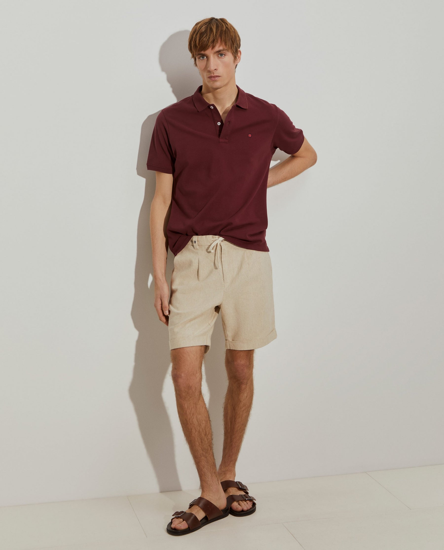 Polo piqué regular fit de algodão