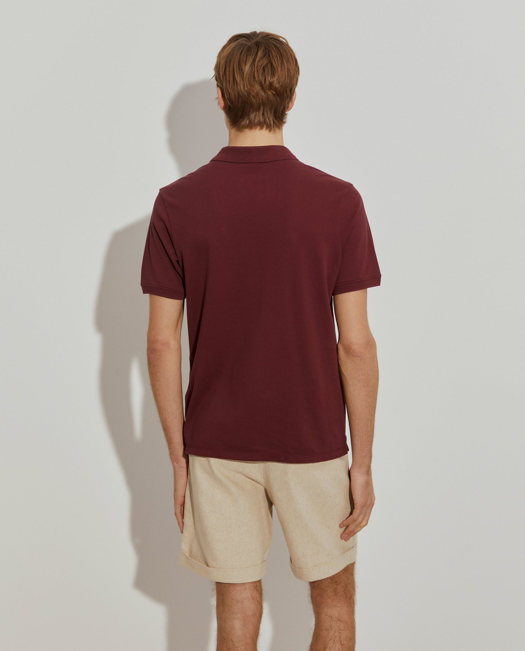 Polo piqué regular fit de algodão