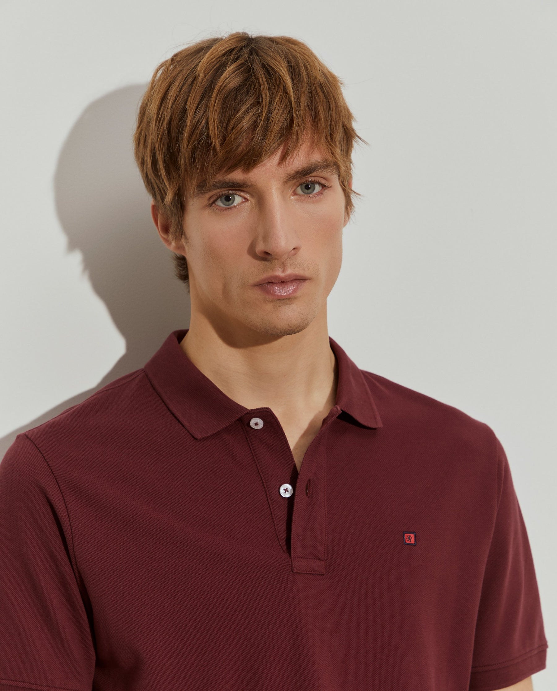 Polo piqué regular fit de algodão
