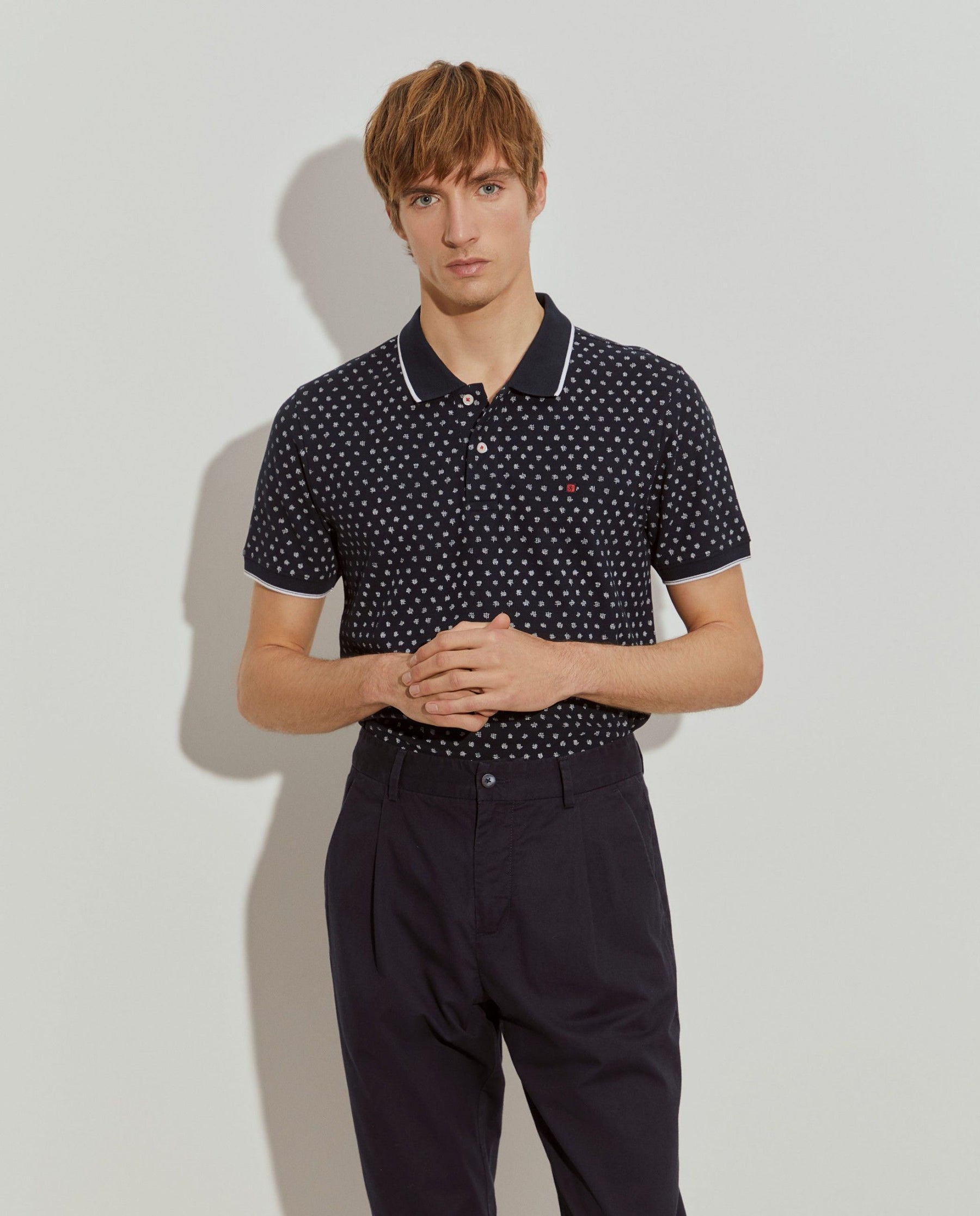 Polo slim fit estampado