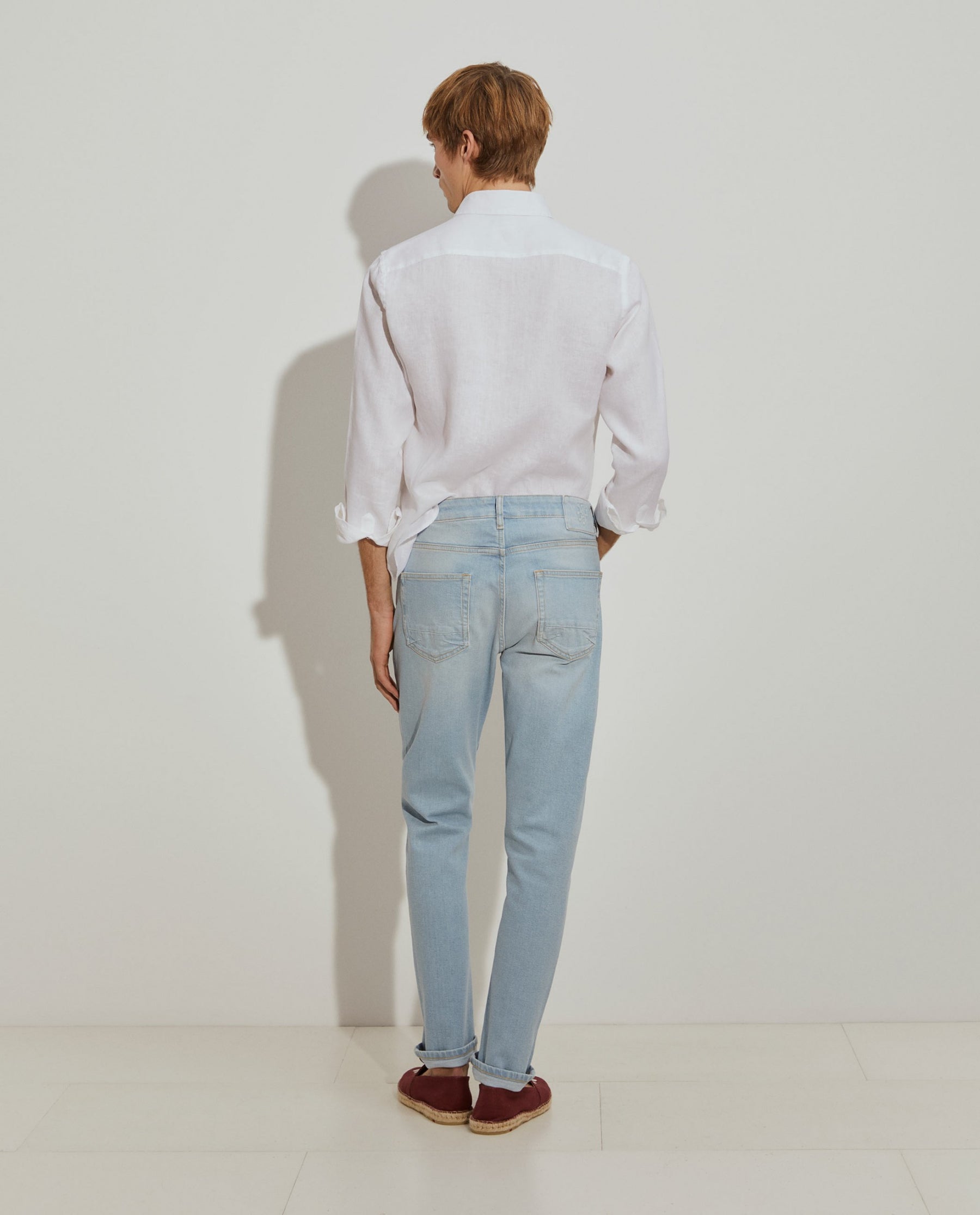 Calças denim slim fit