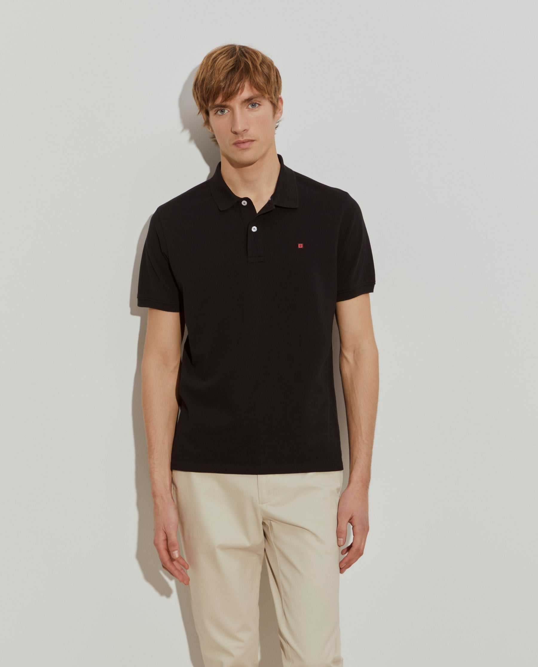 Polo piqué regular fit de algodão