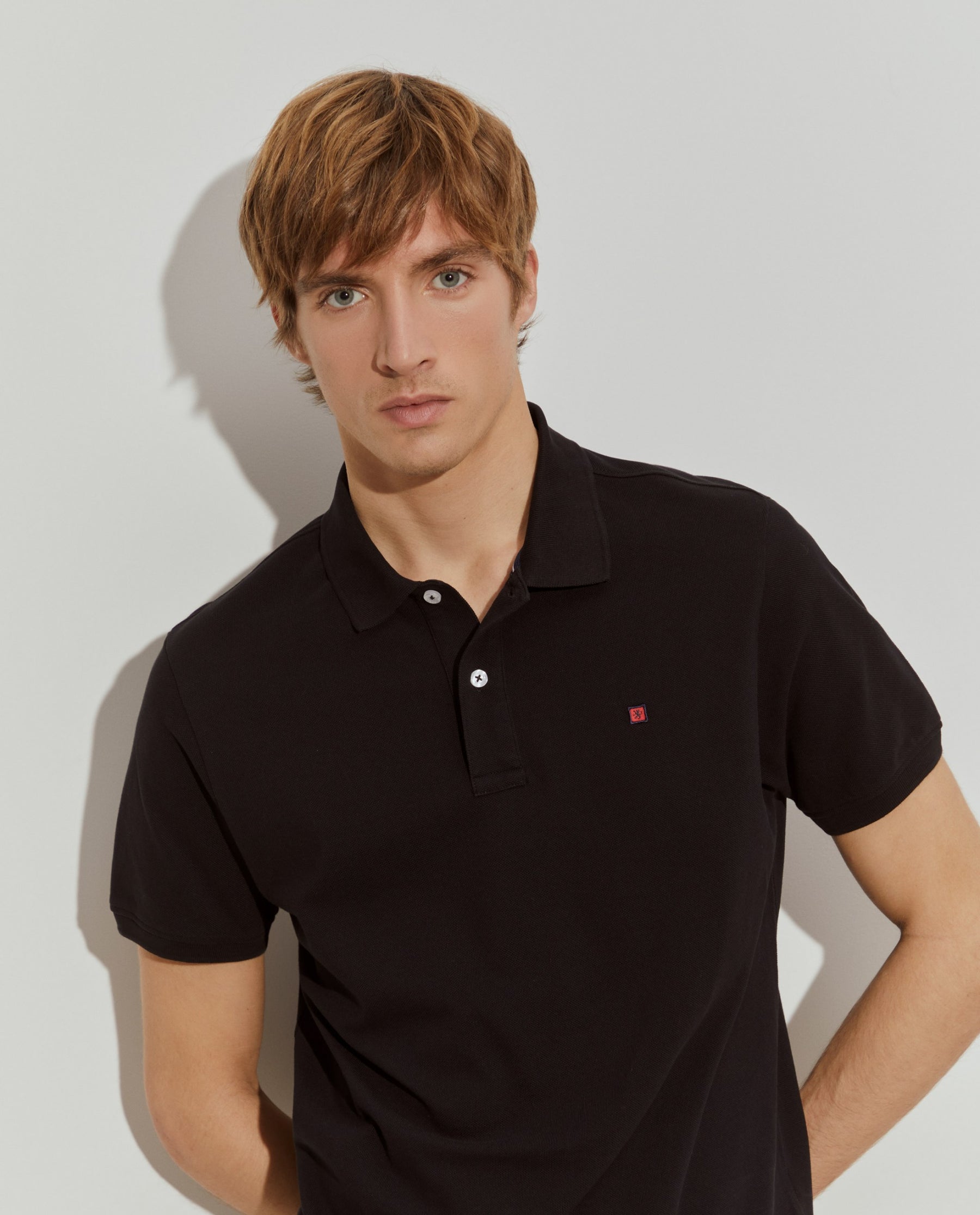 Polo piqué regular fit de algodão