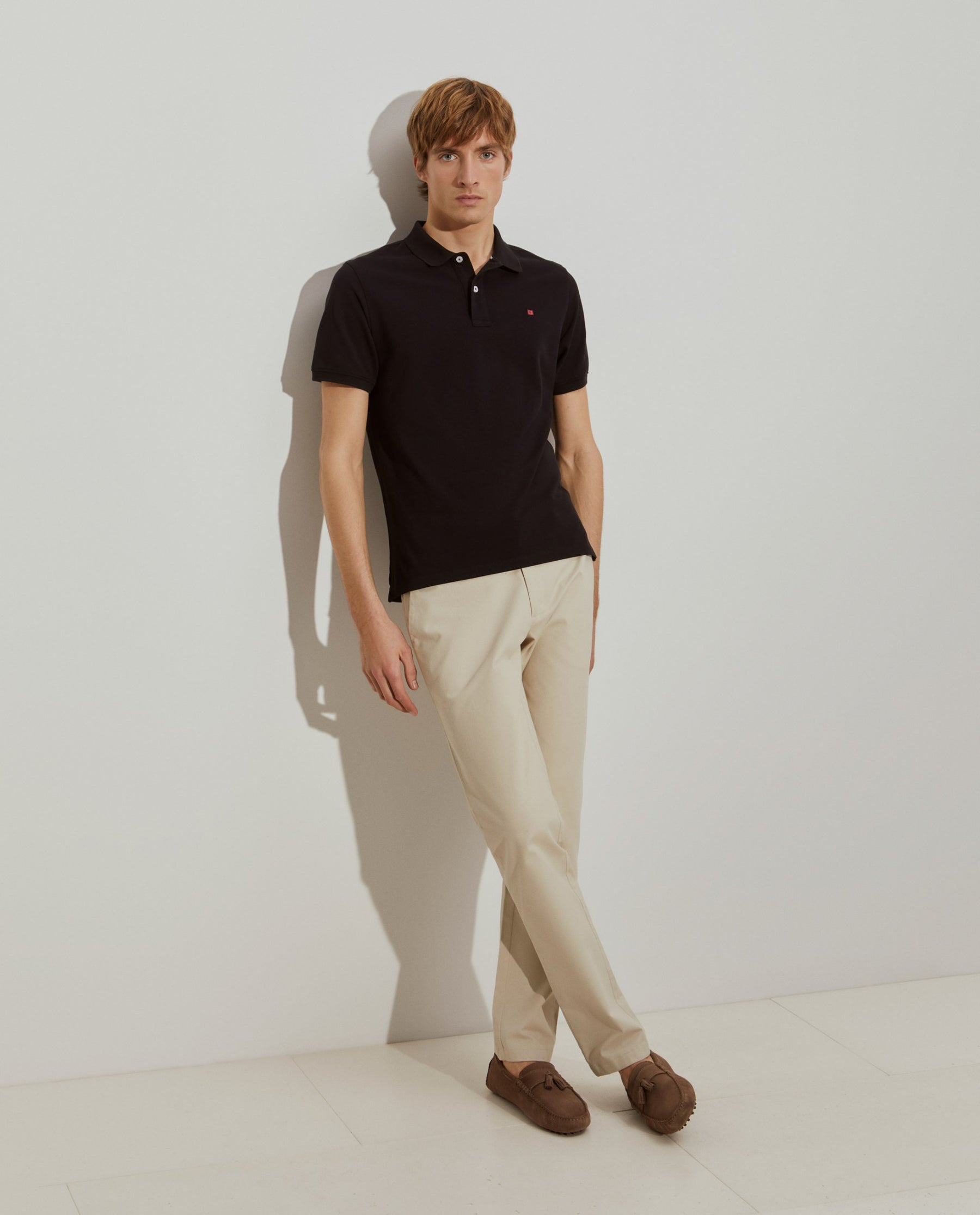 Polo piqué regular fit de algodão
