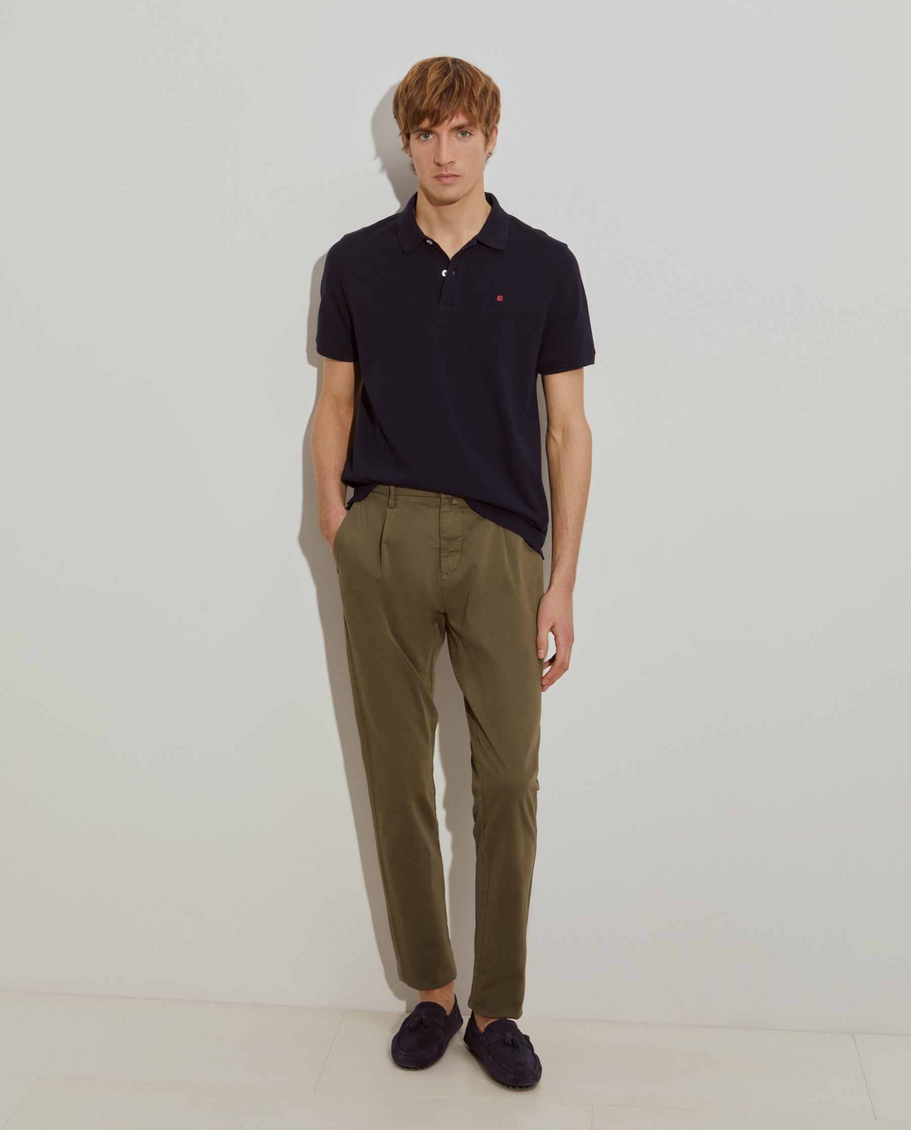 Polo piqué regular fit de algodão