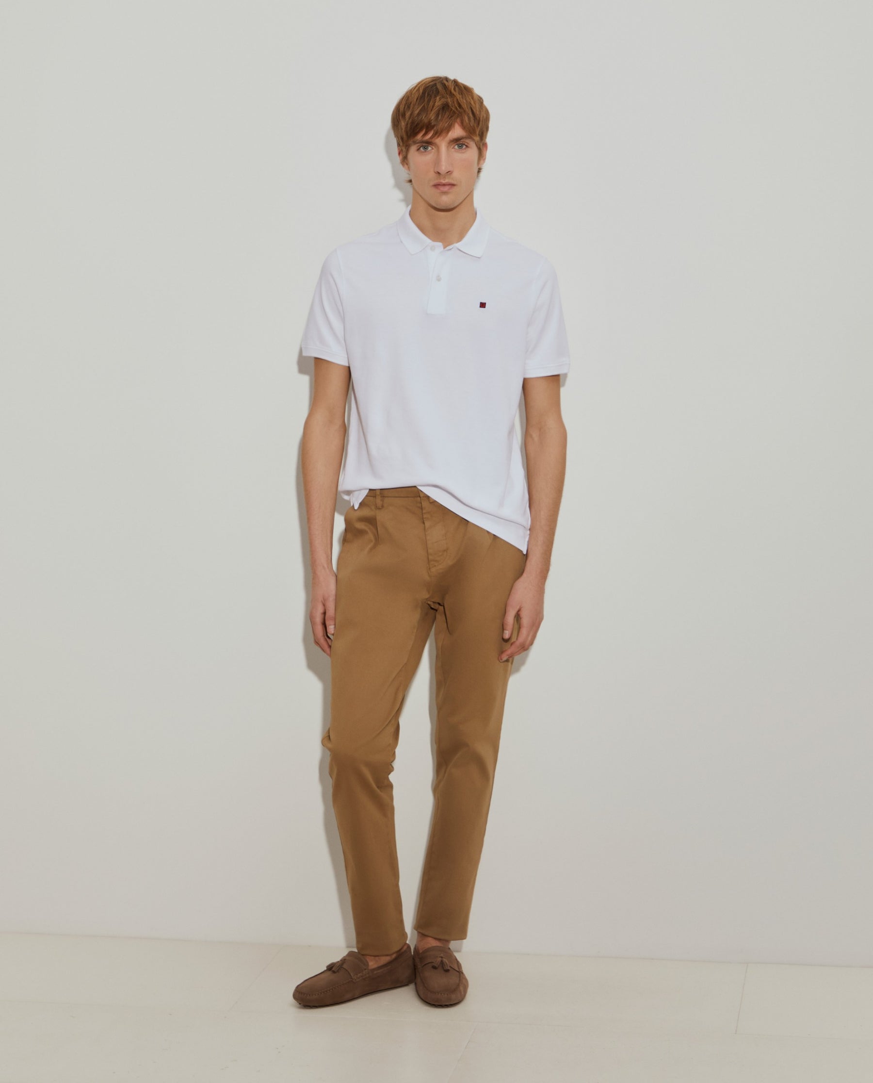 Polo piqué regular fit de algodão