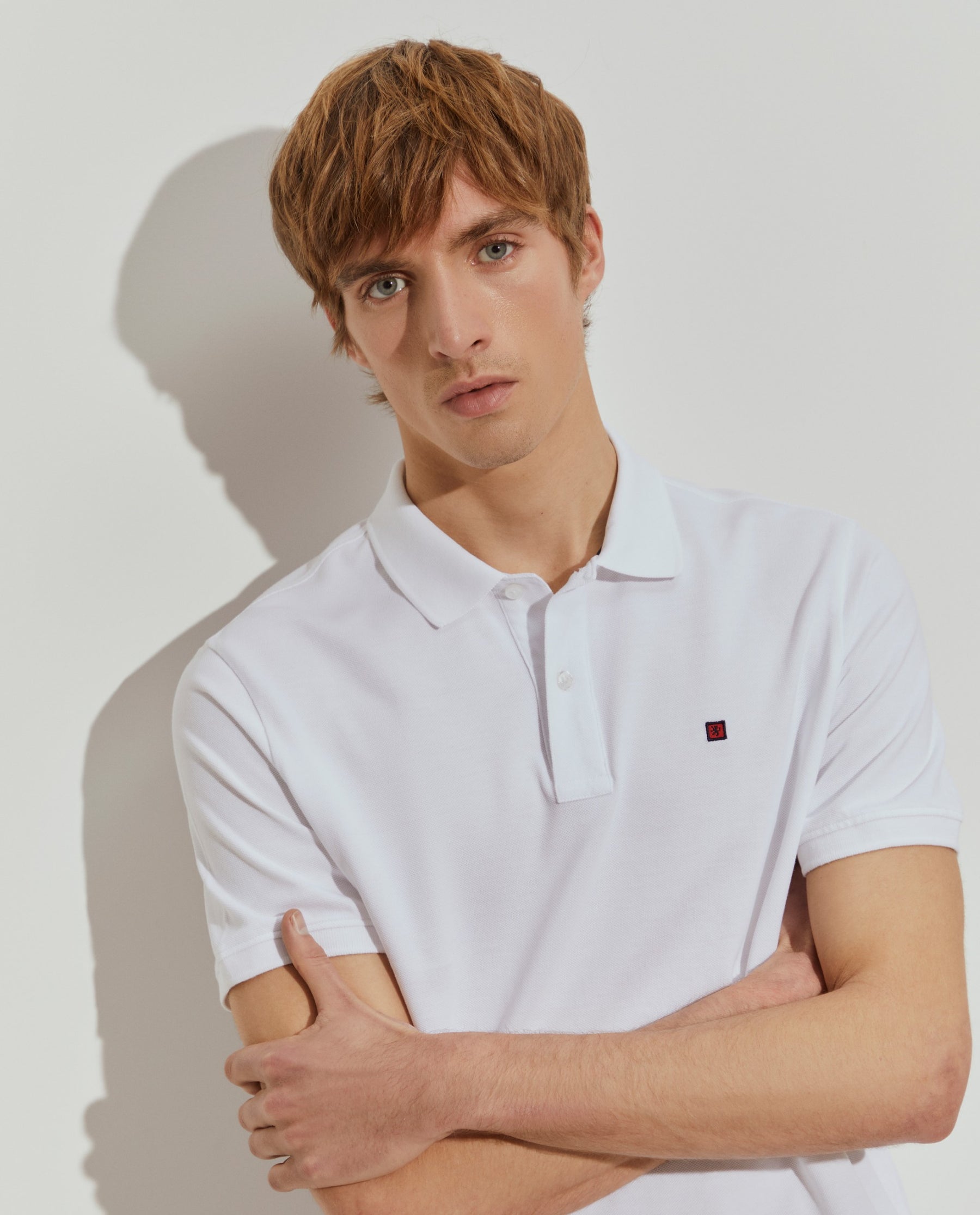 Polo piqué regular fit de algodão