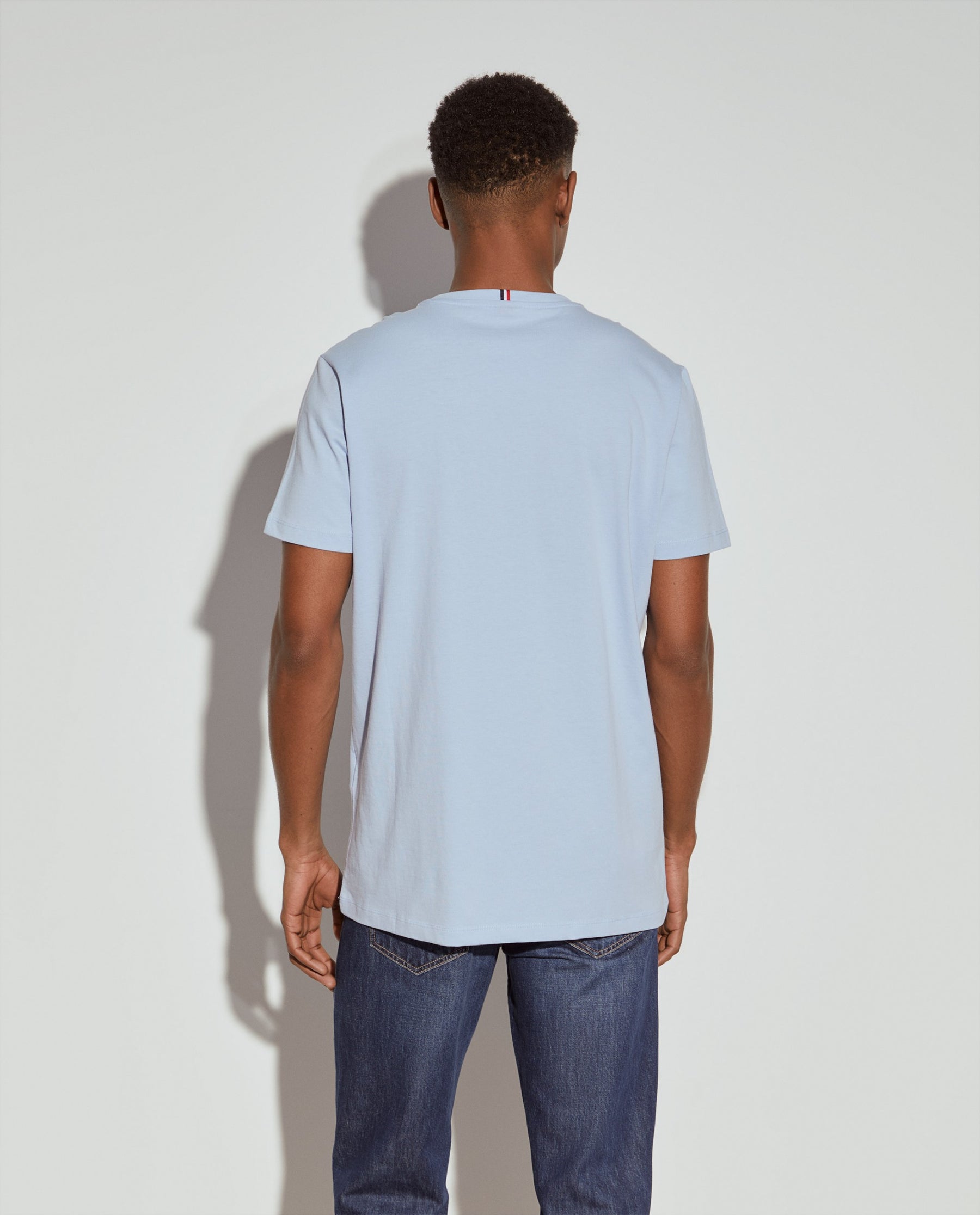T-shirt básica de algodão