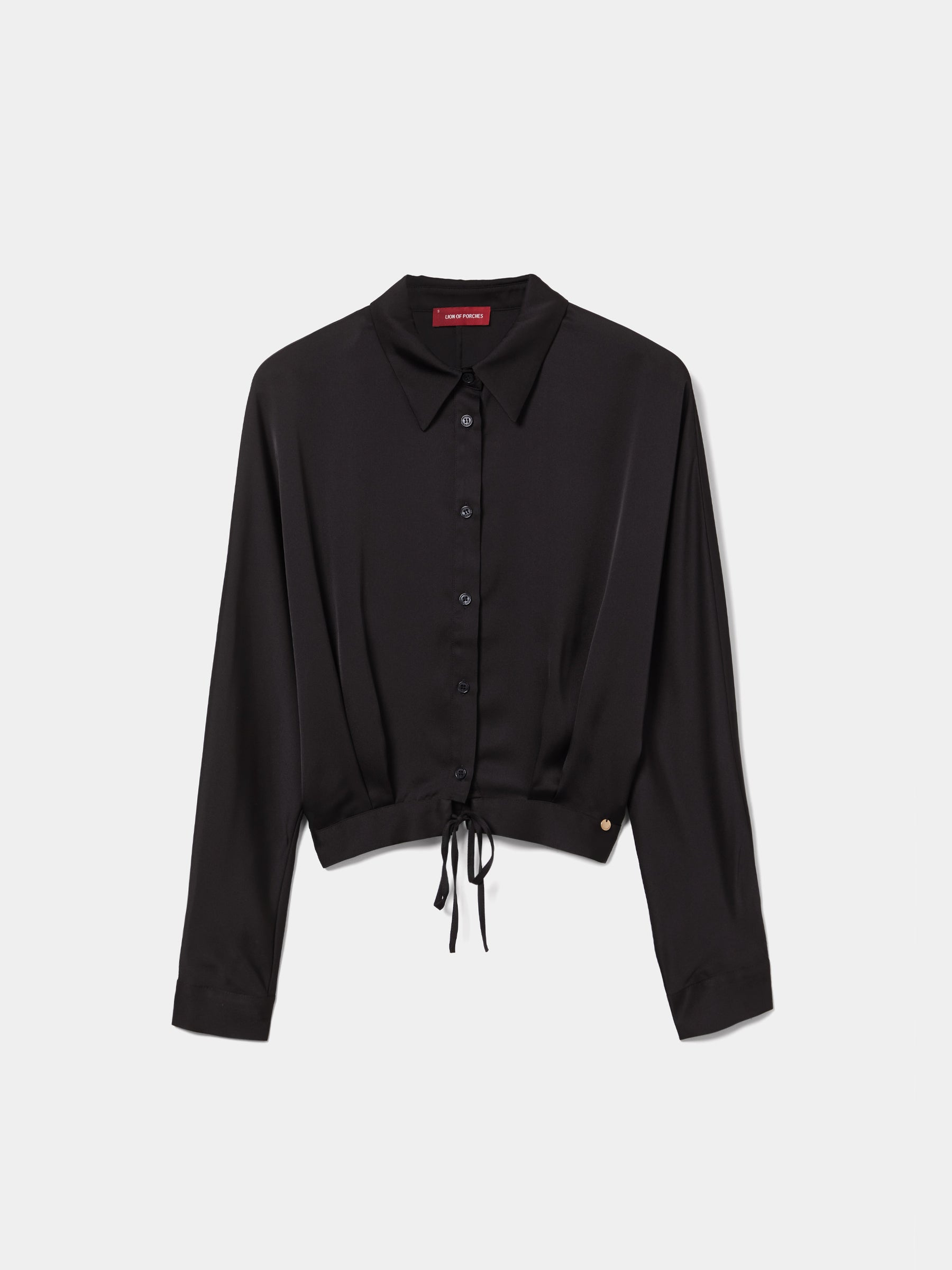 Camisa fluida acetinada