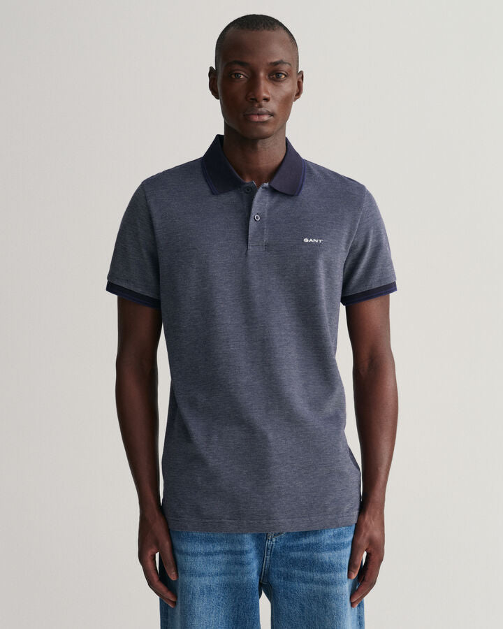 Polo em piqué Oxford em 4 cores