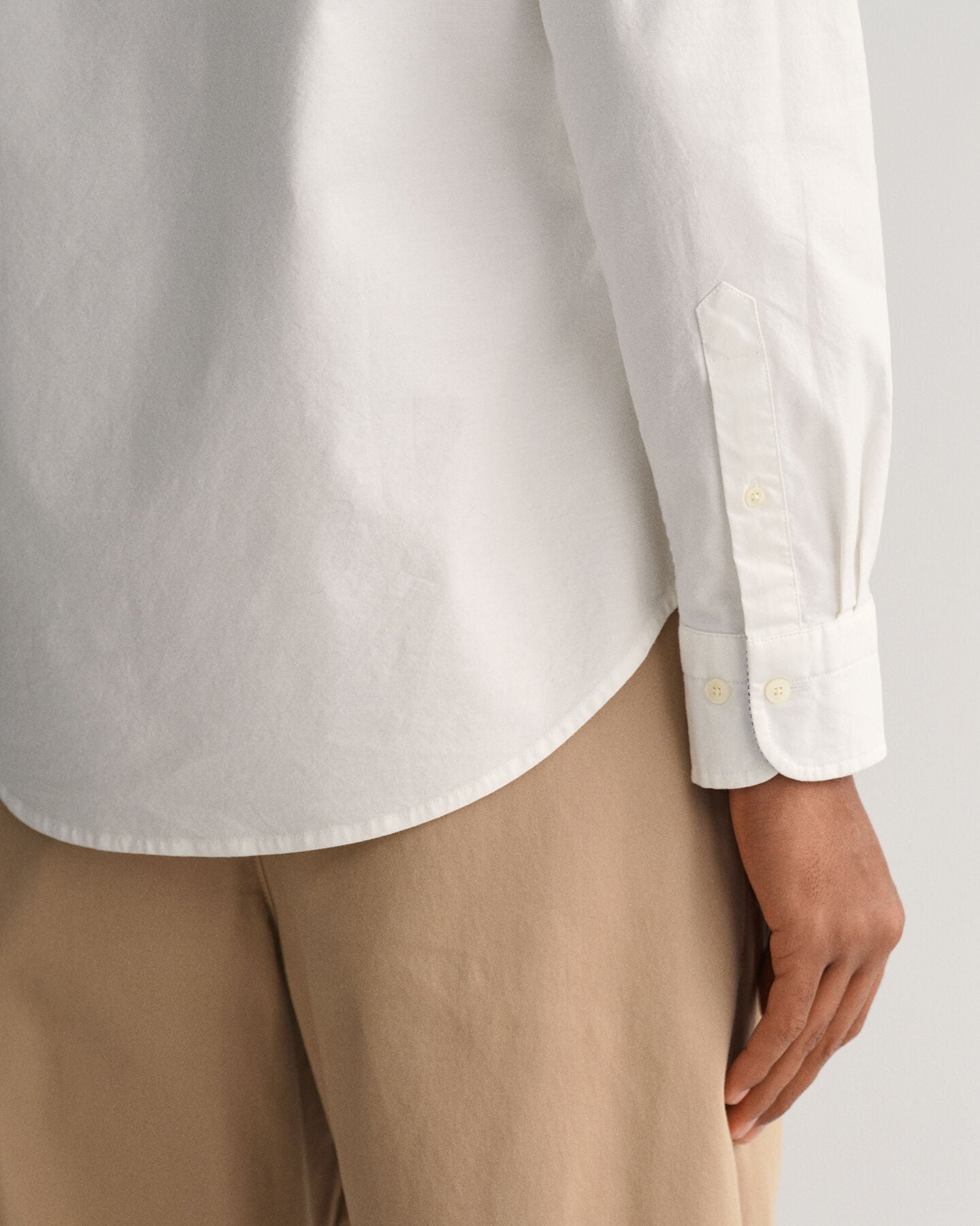 Camisa Oxford com elastano corte slim