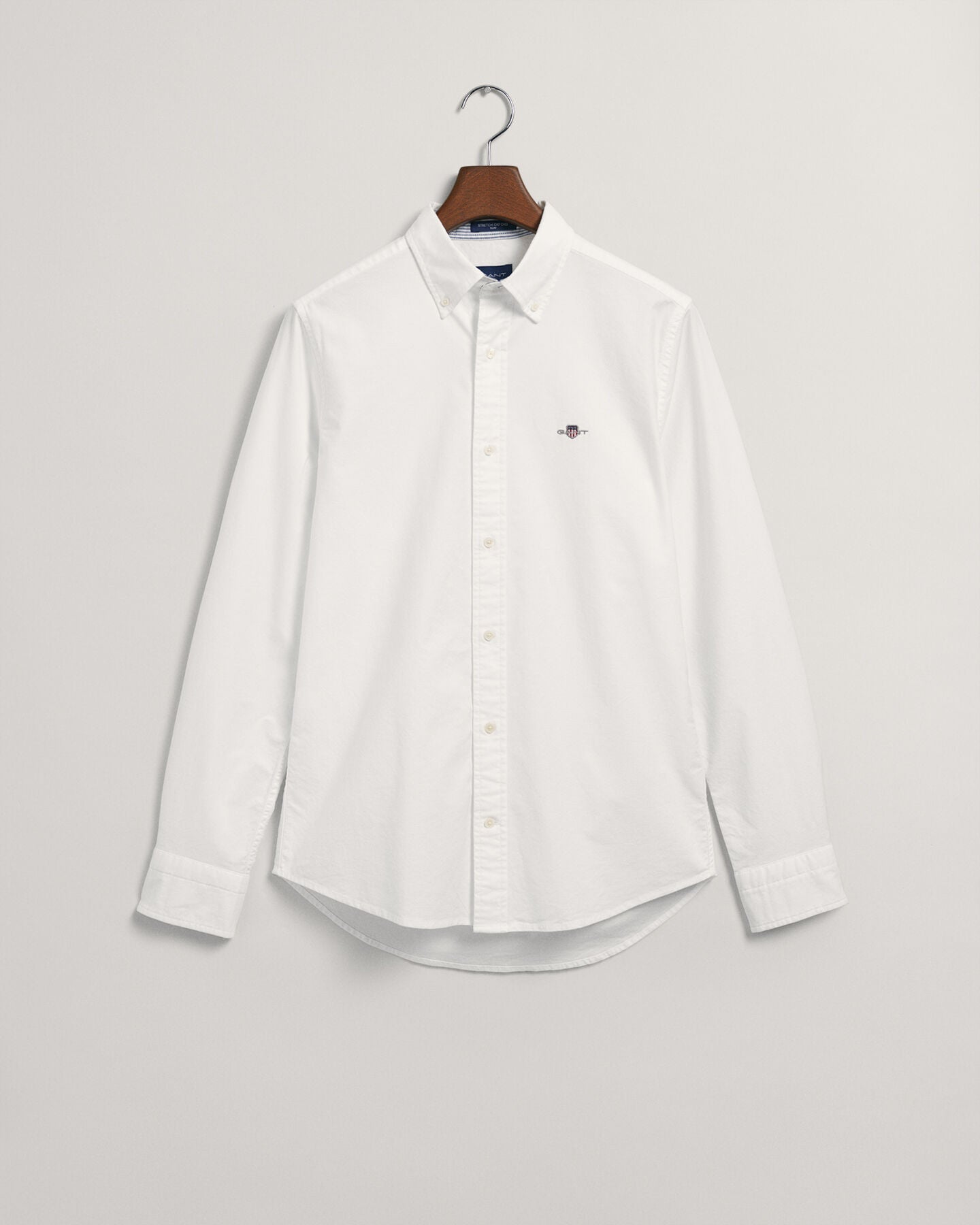 Camisa Oxford com elastano corte slim