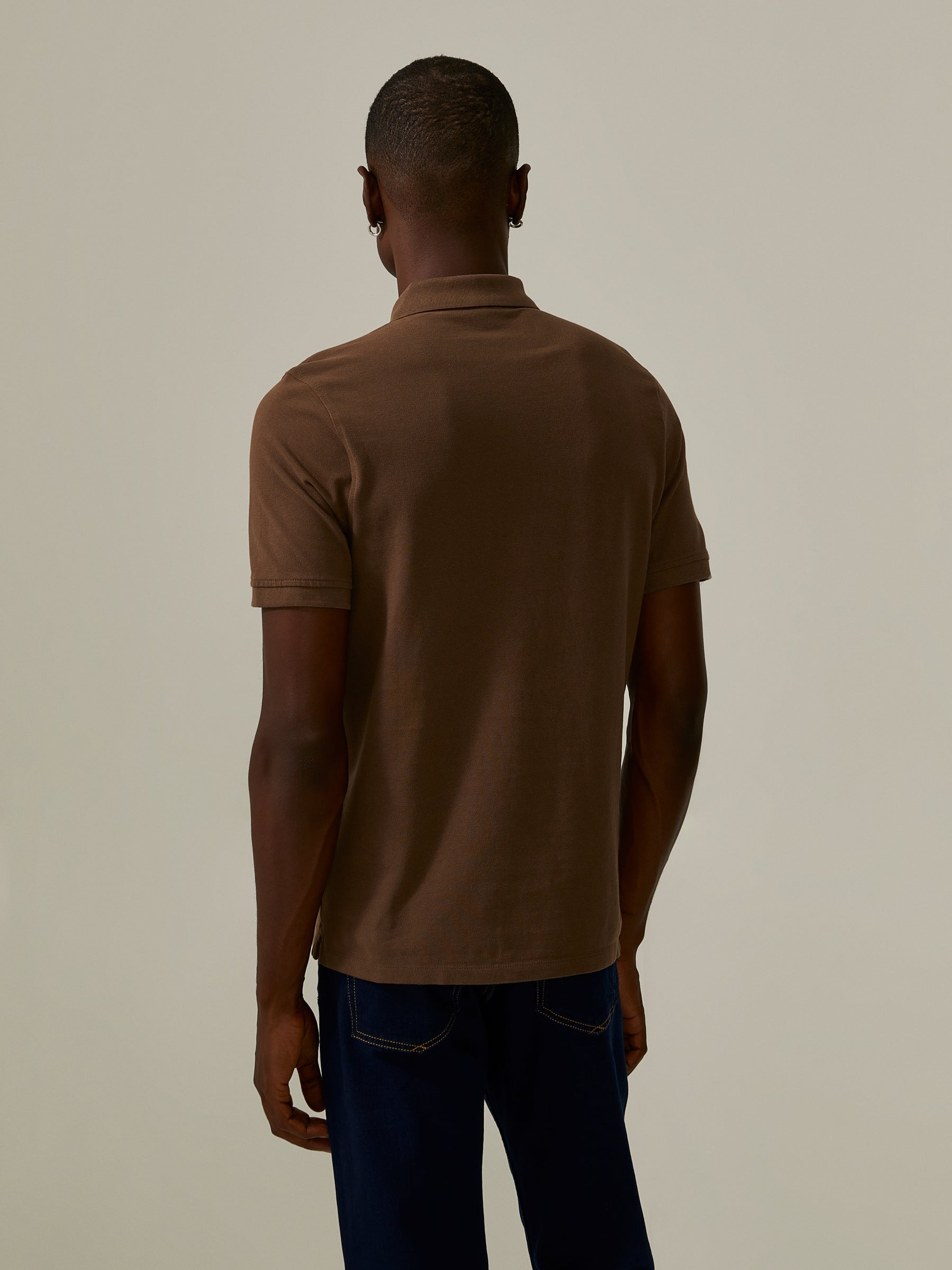 Polo piqué regular fit de algodão