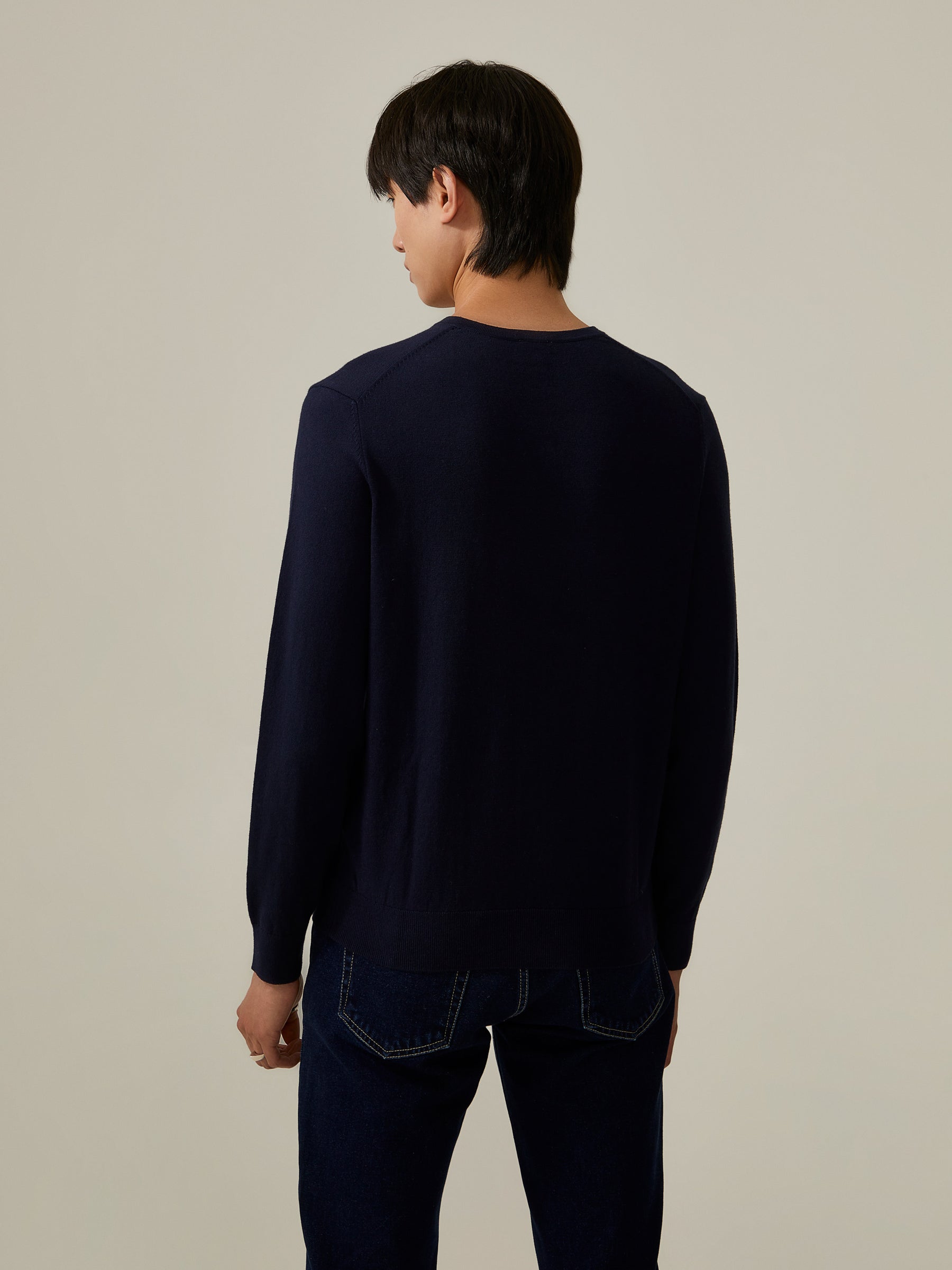 Pullover de algodão e caxemira