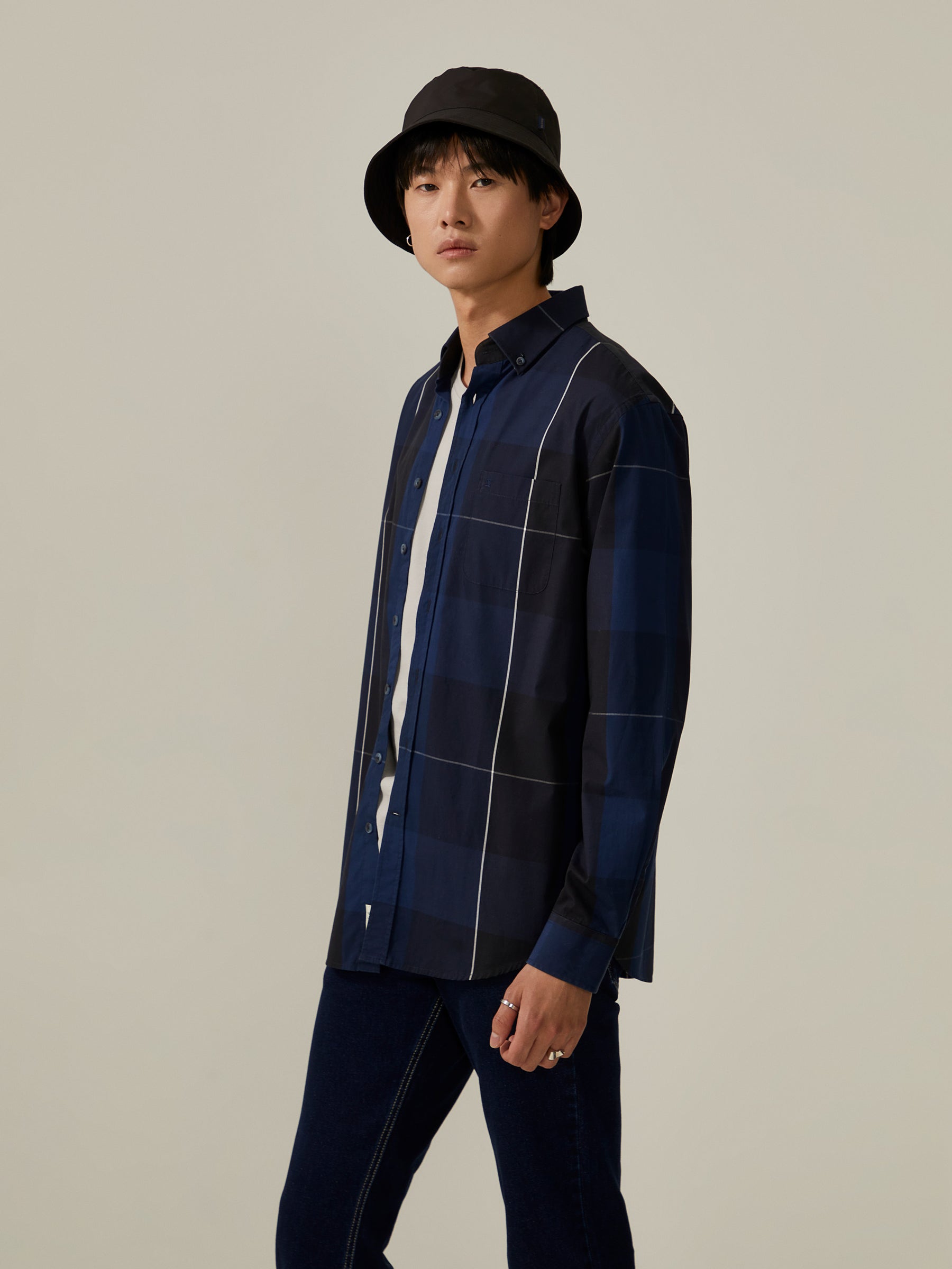 Camisa regular fit xadrez