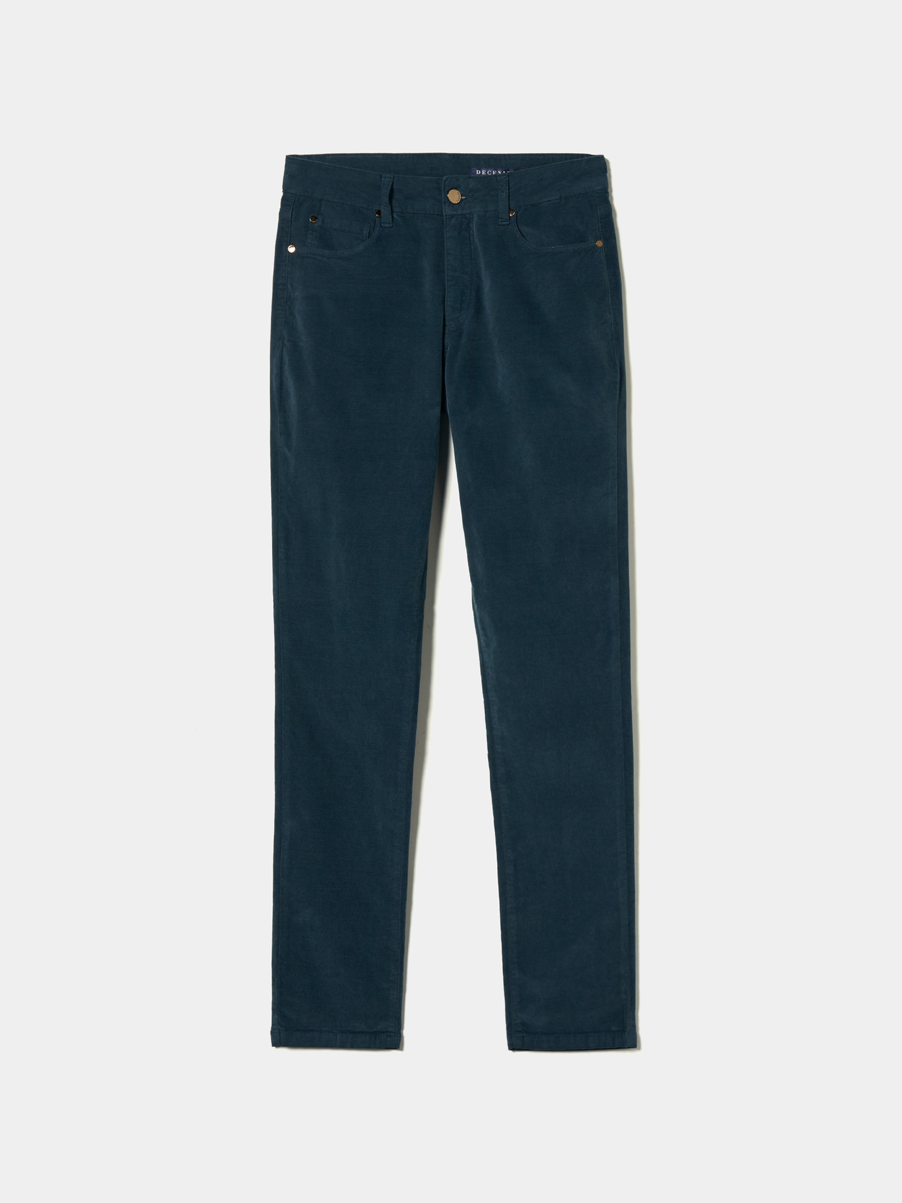 Calças de veludo skinny