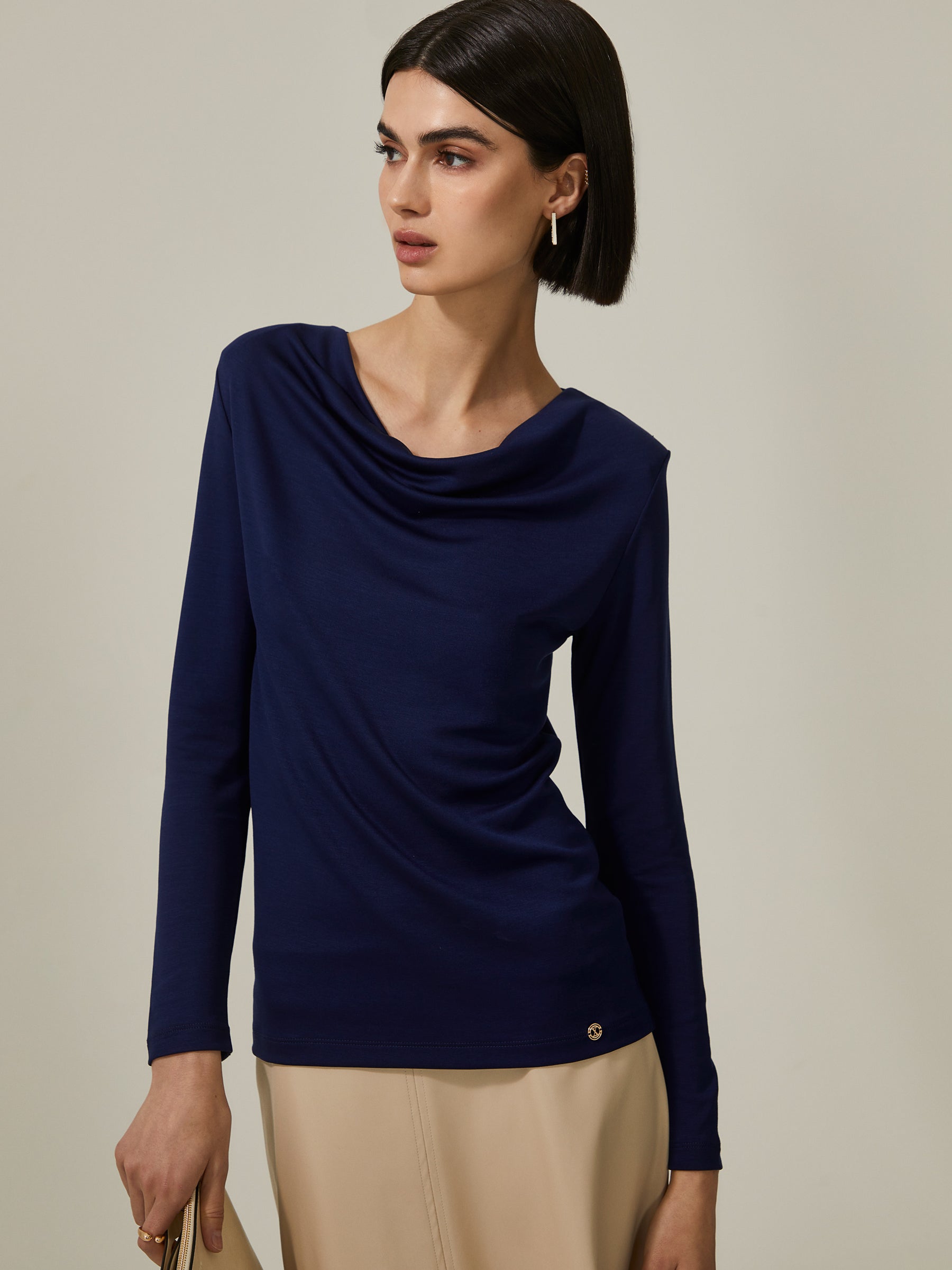 Camisola drapeada