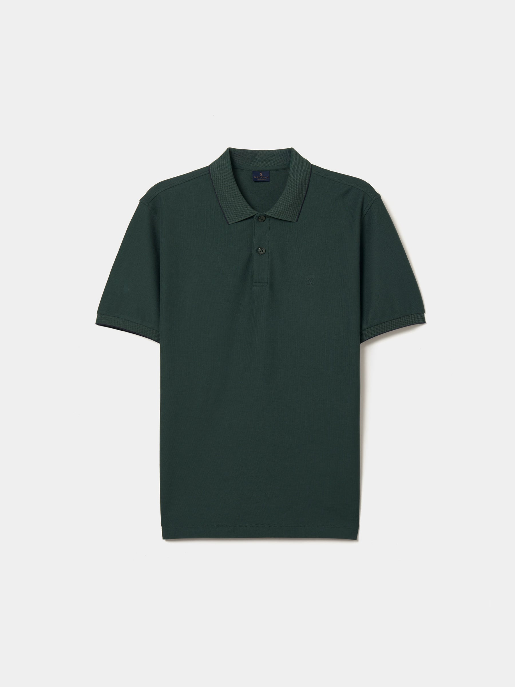 Polo piqué regular fit com risca