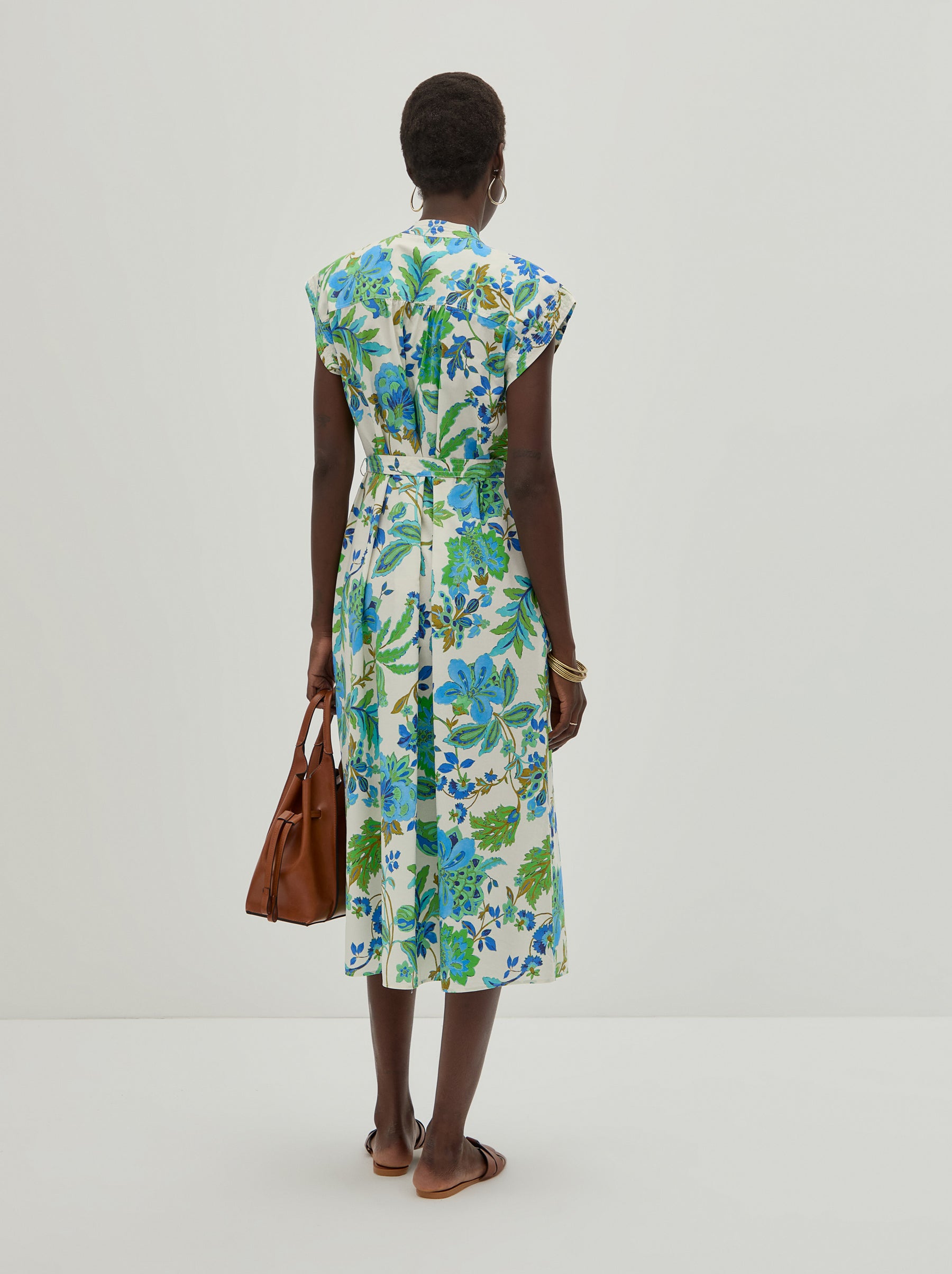 Vestido camiseiro estampado floral