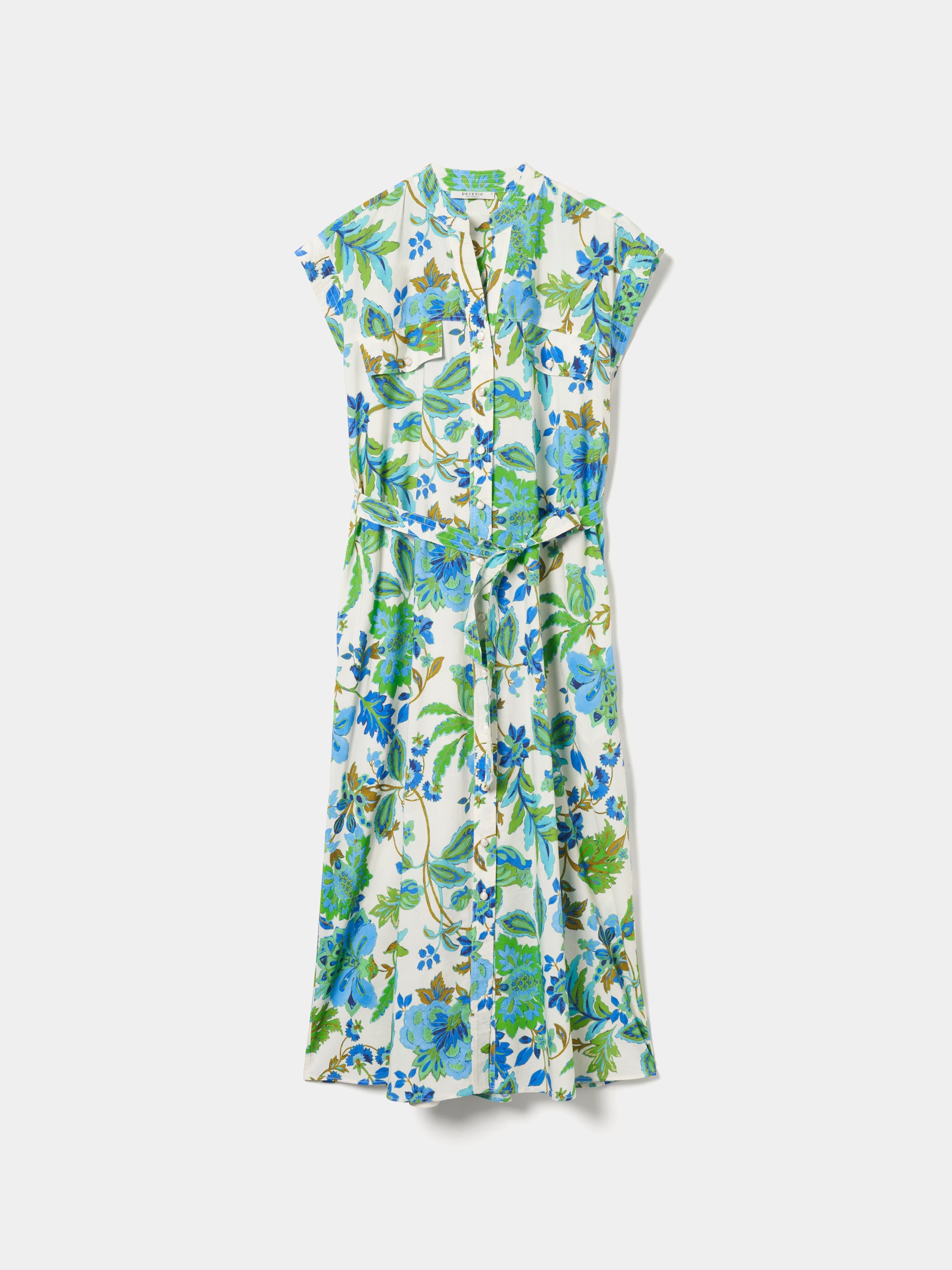Vestido camiseiro estampado floral