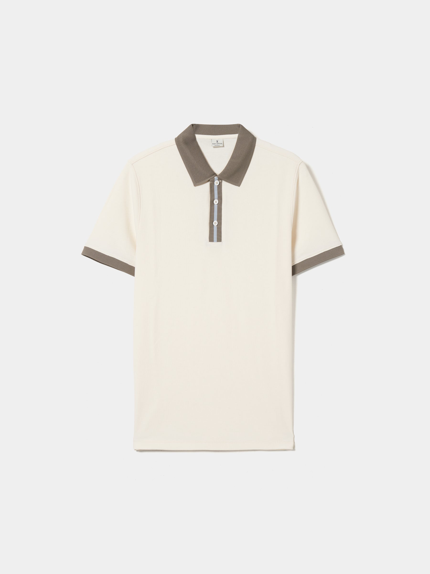 Polo piqué bicolor slim fit