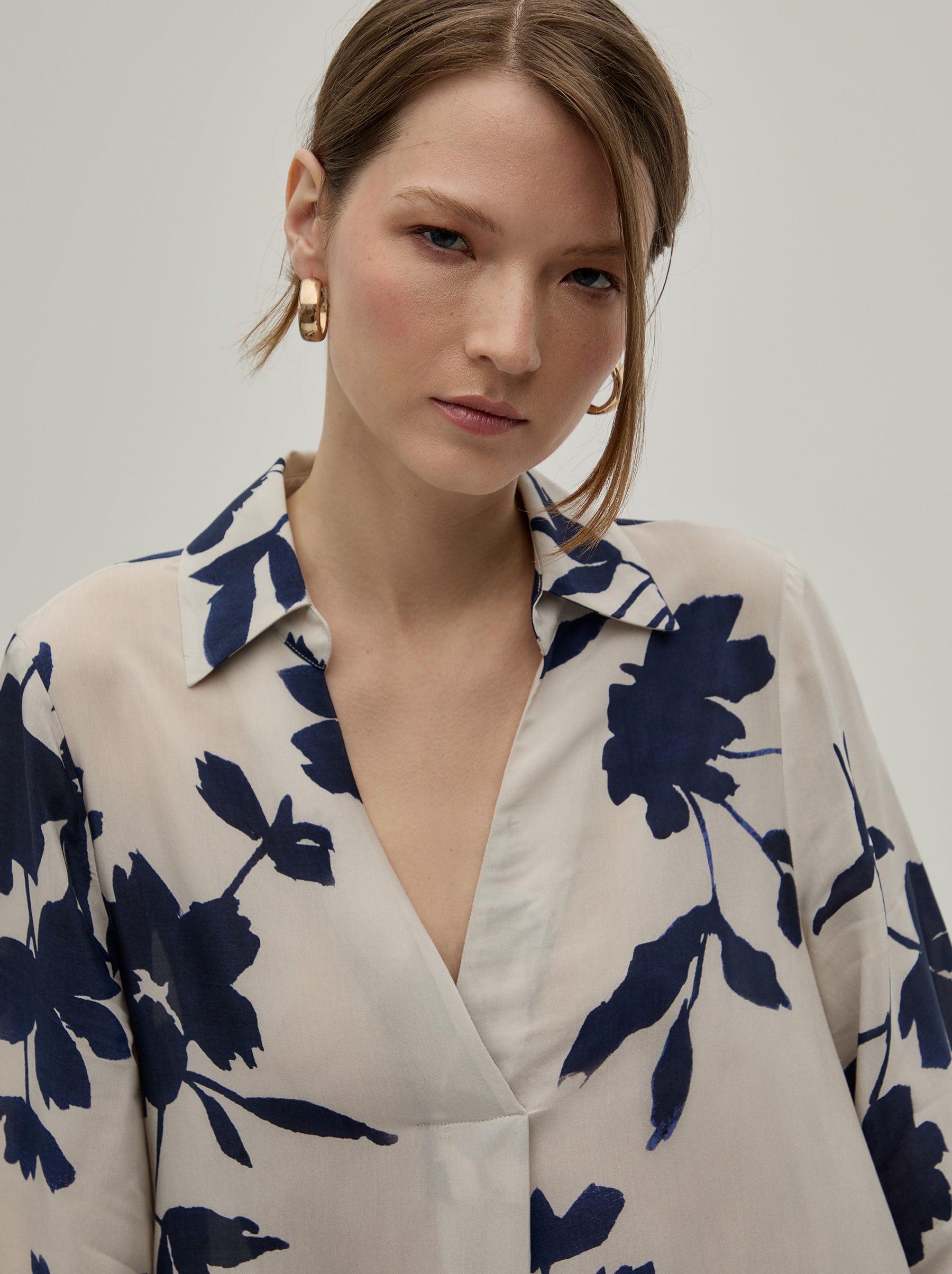 Vestido midi estampado floral