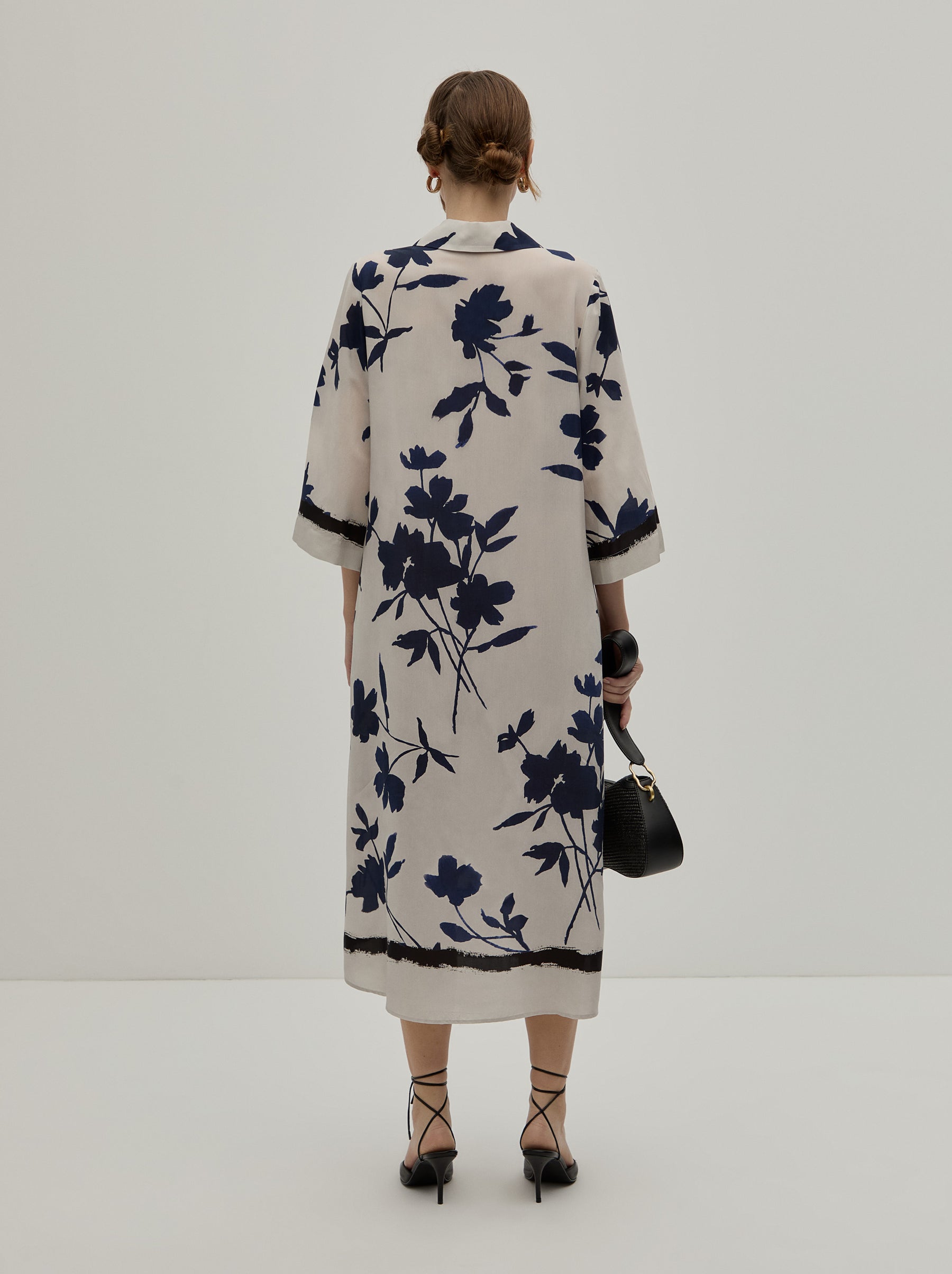 Vestido midi estampado floral