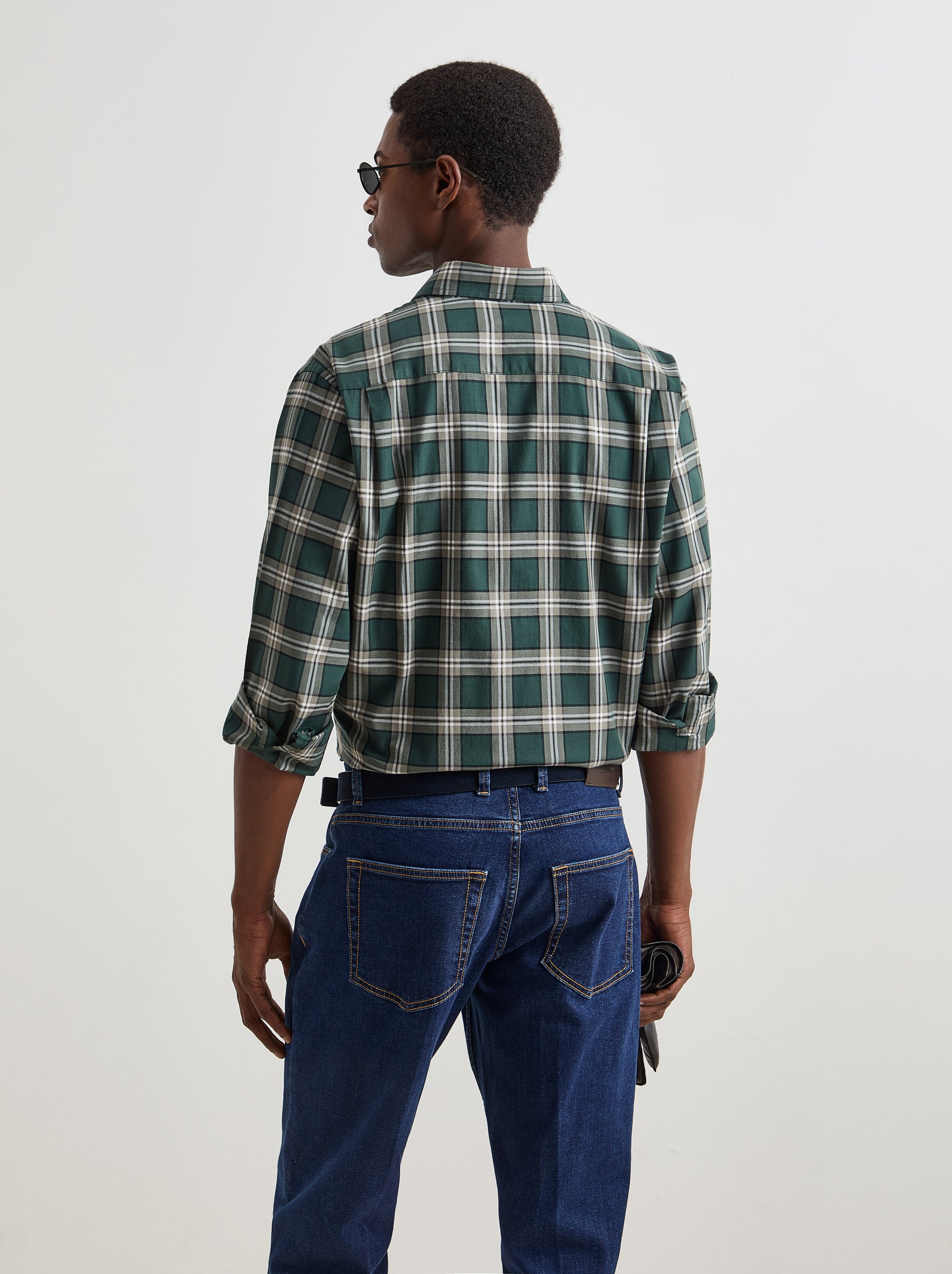 Camisa Regular Fit aos Quadrados