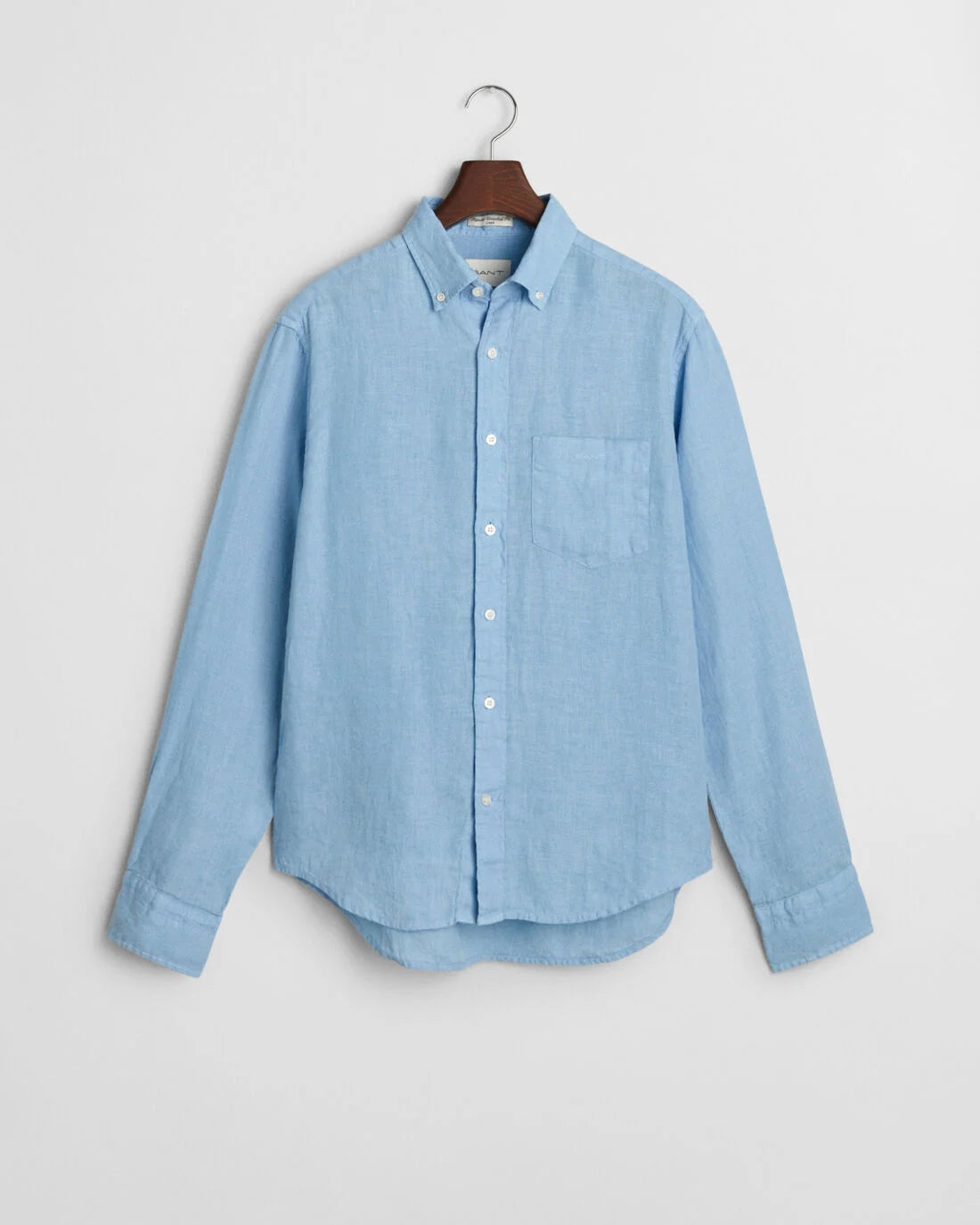 Camisa de linho tingida regular fit
