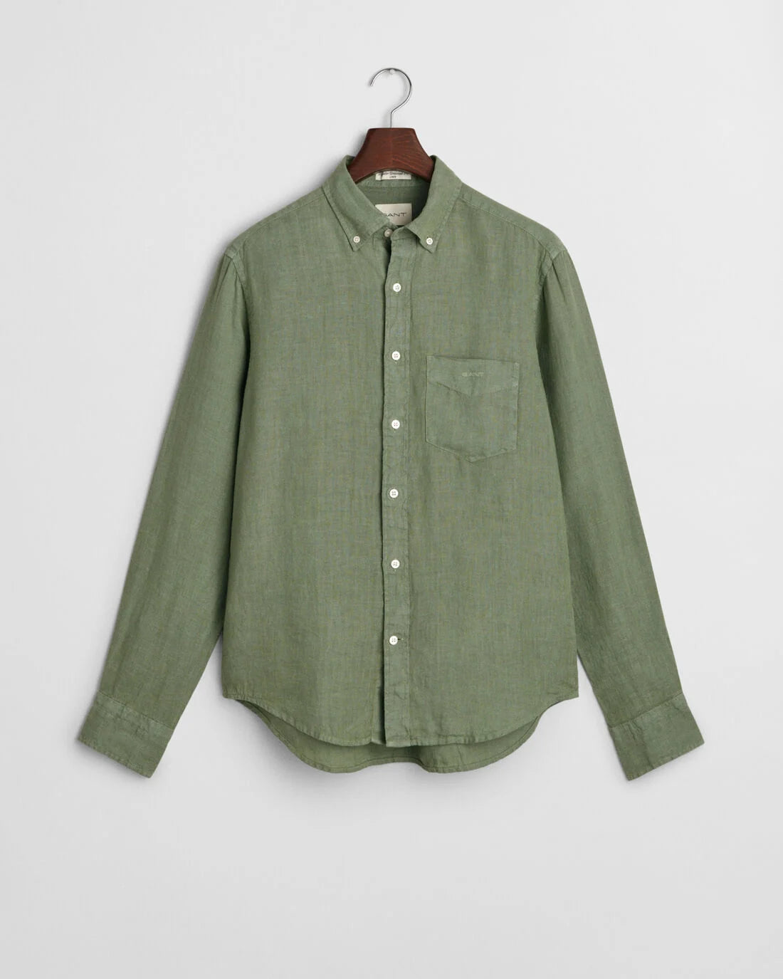 Camisa de linho tingida regular fit