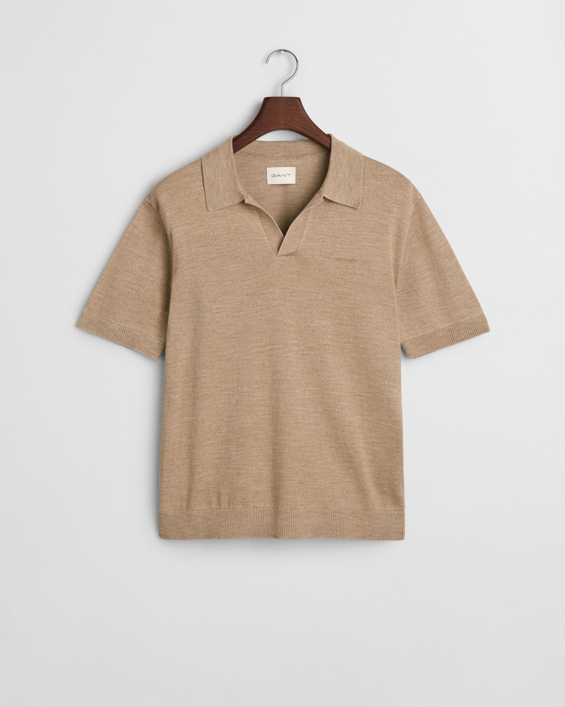 Camisola de malha estilo polo com manga curta Sunfaded