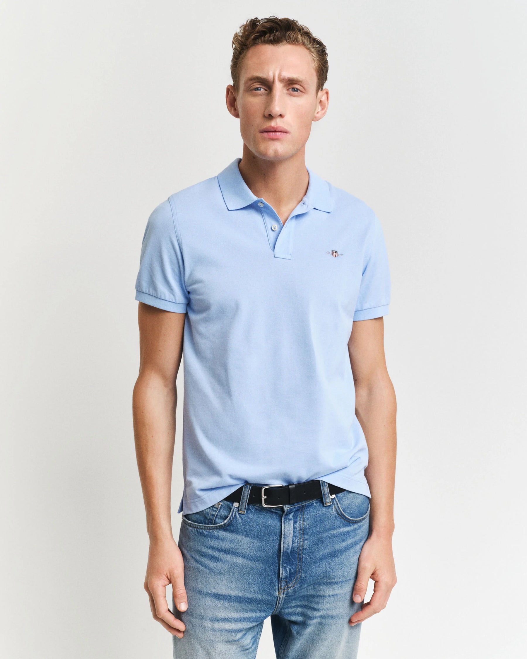 Polo em algodão piqué Shield regular fit