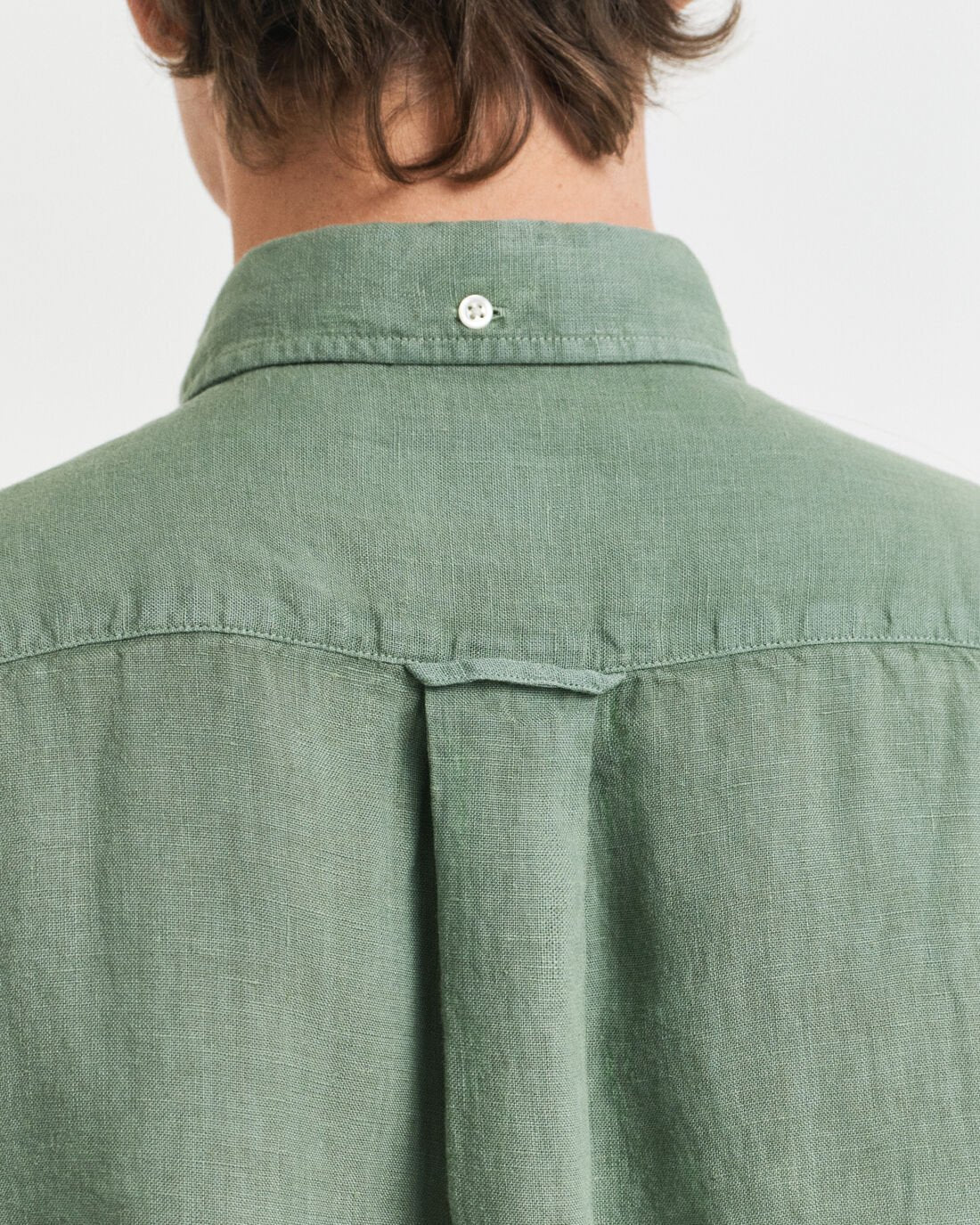 Camisa de linho tingida regular fit