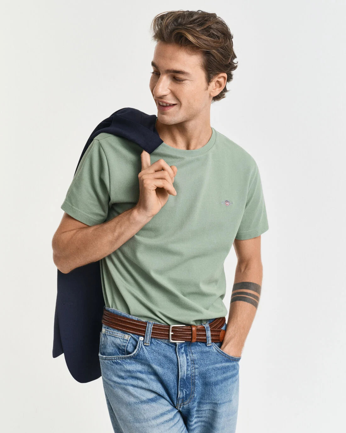 T-shirt em algodão piqué