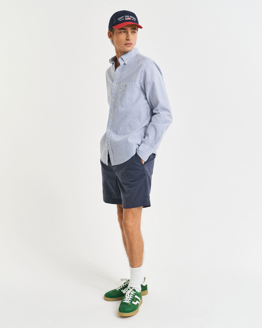 Calções com cordão Sunfaded regular fit