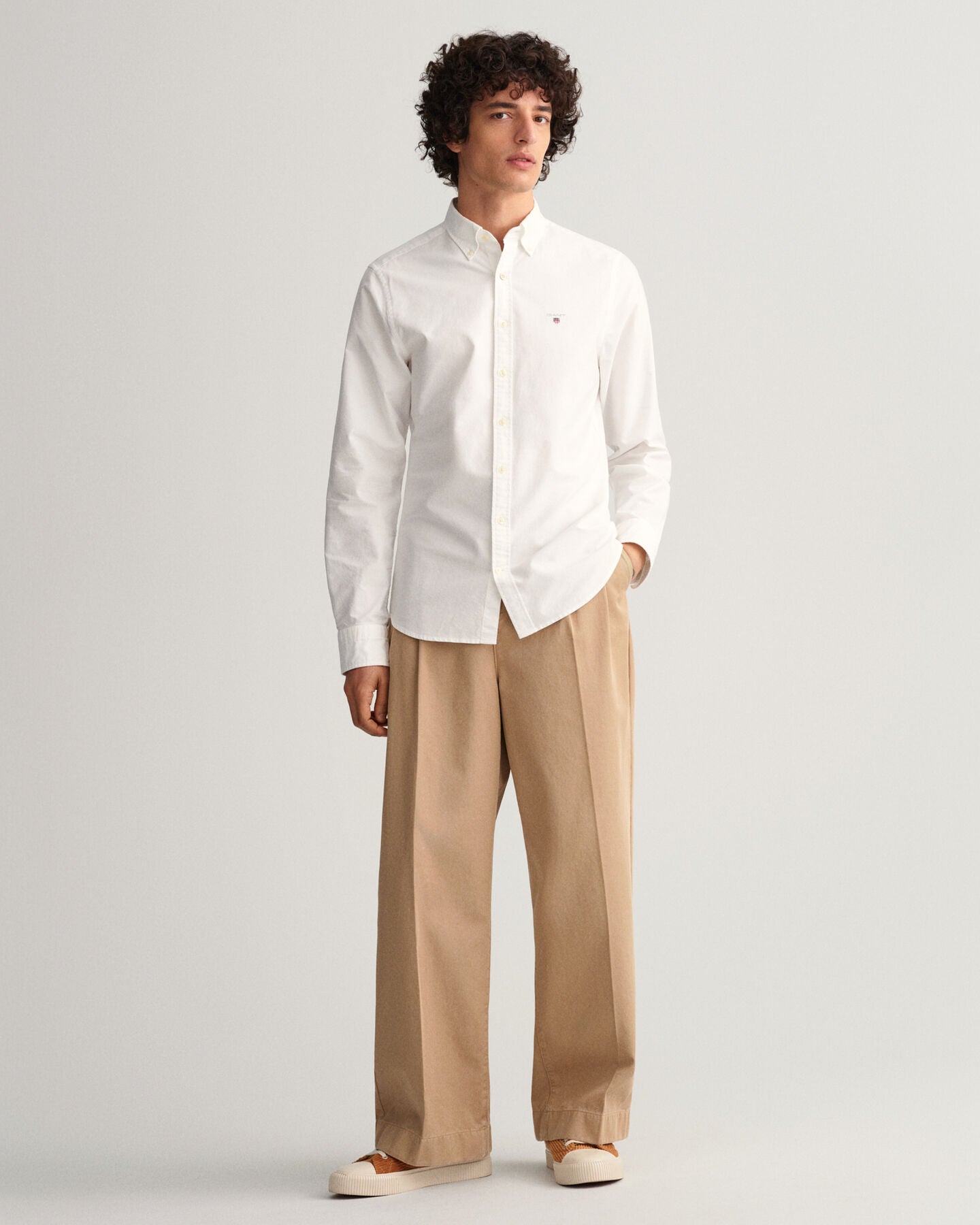 Camisa Oxford slim fit