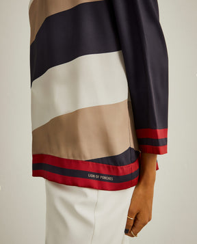 Blusa fluida de riscas